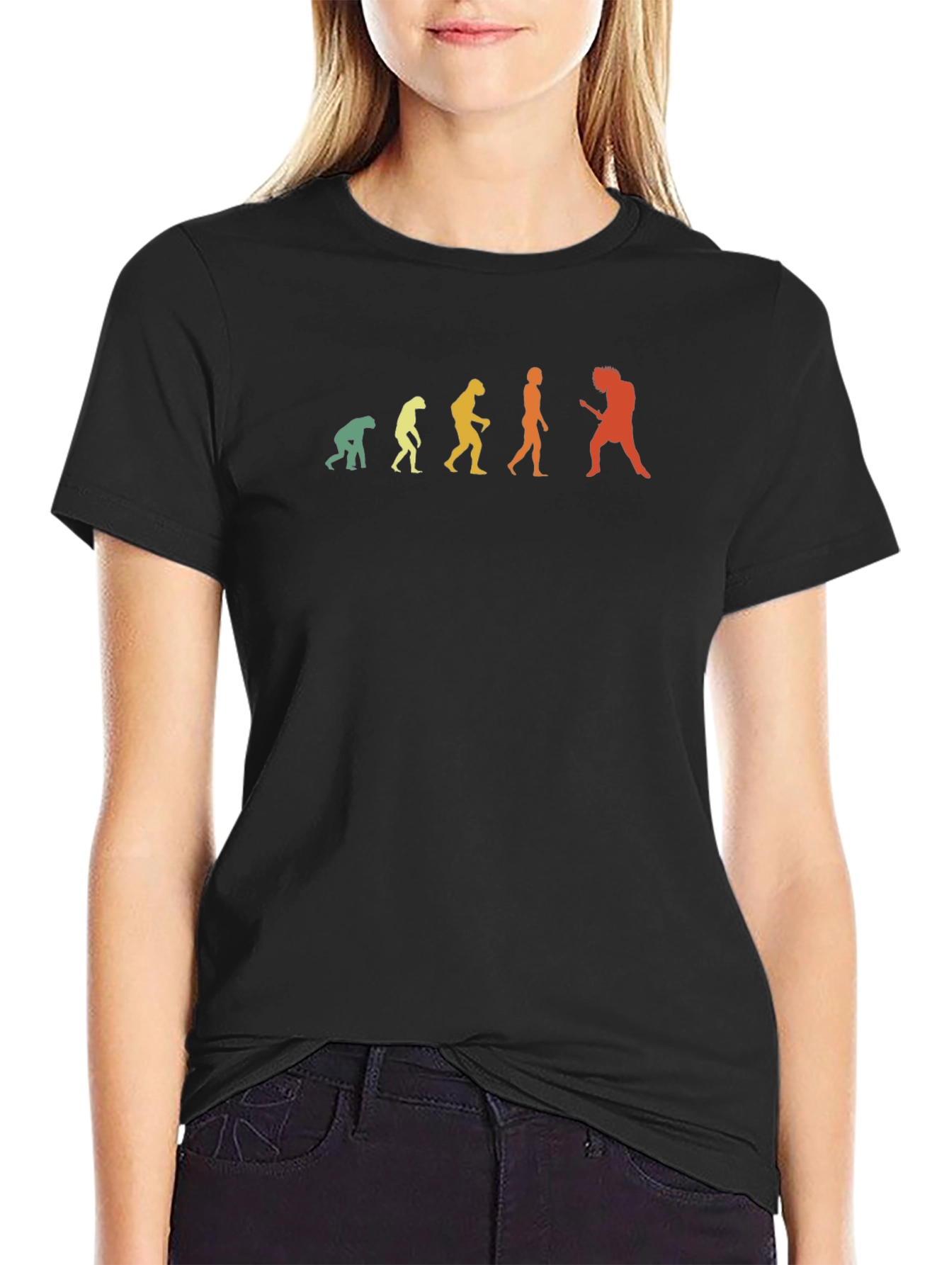 Evolution of Rock T-Shirt - Black Graphic Tee