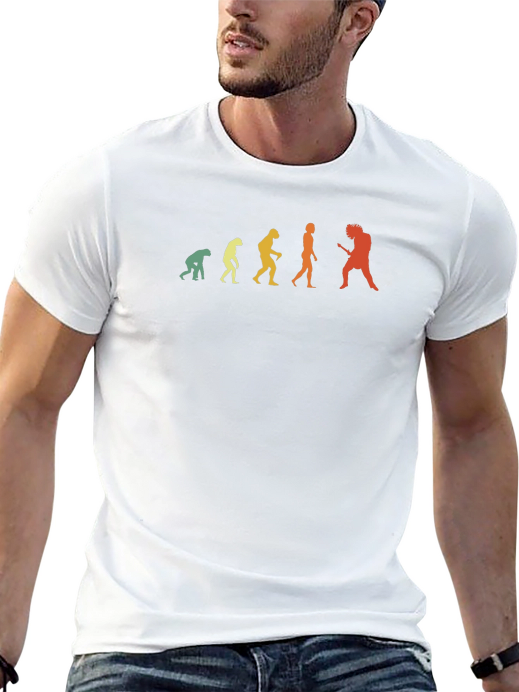Evolution of Rock T-Shirt - Black Graphic Tee