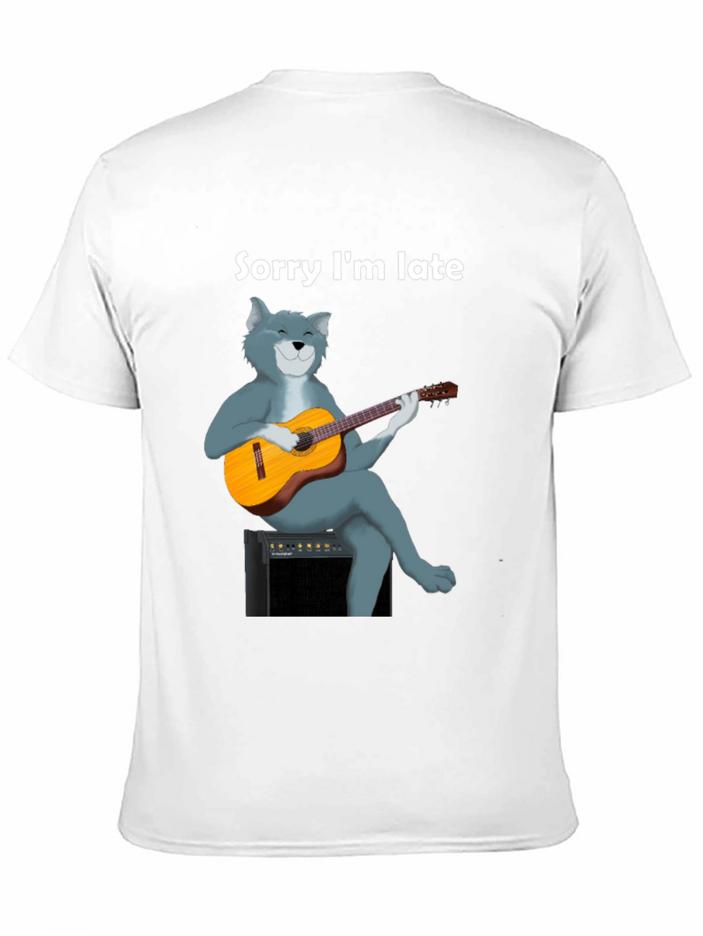 Sorry Im Late Cat Guitar T-Shirt