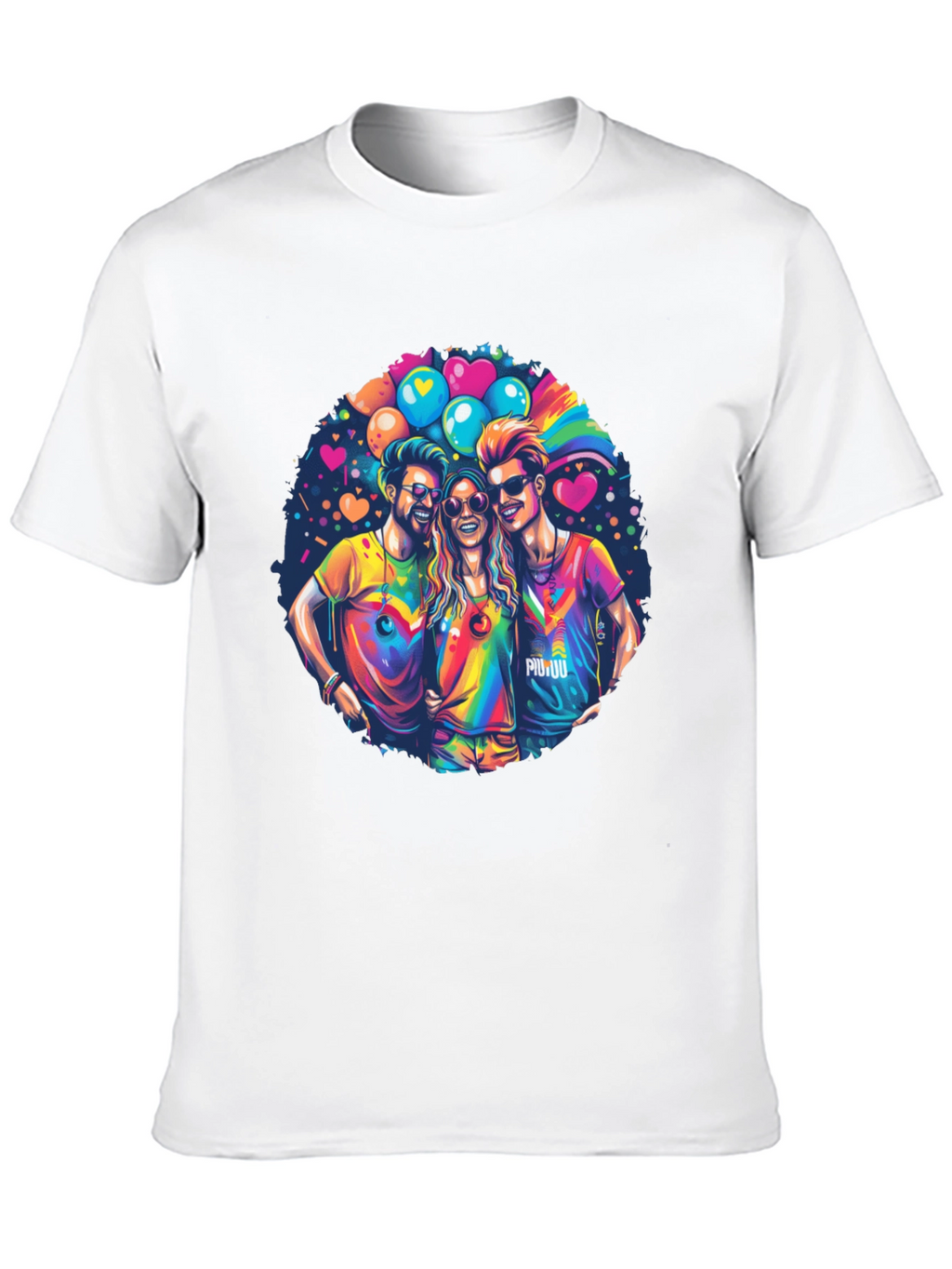 Rainbow Pride Friends Graphic T-Shirt