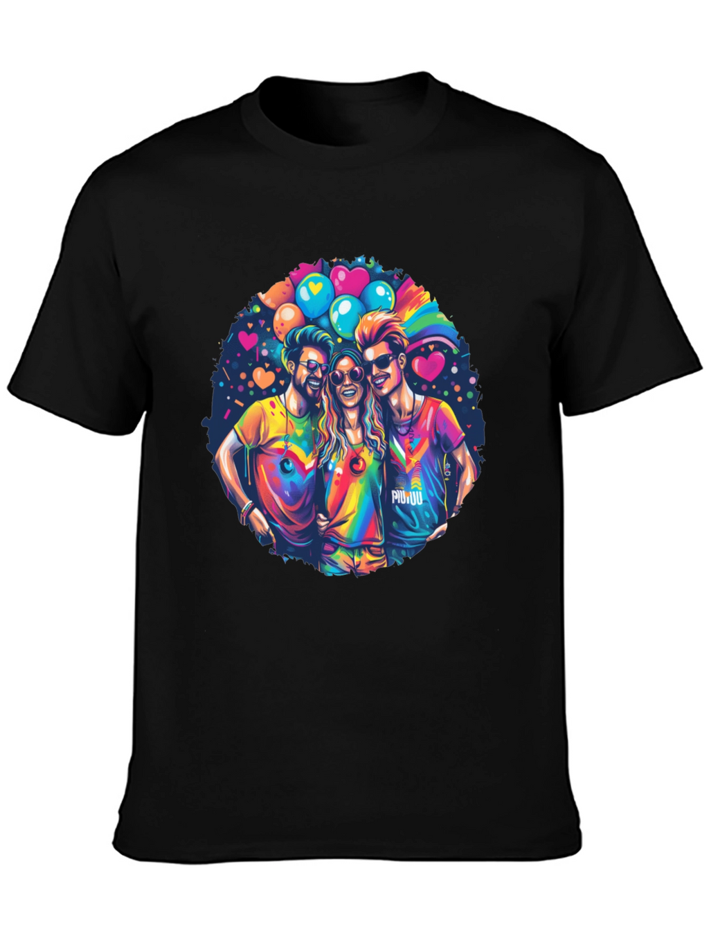 Rainbow Pride Friends Graphic T-Shirt