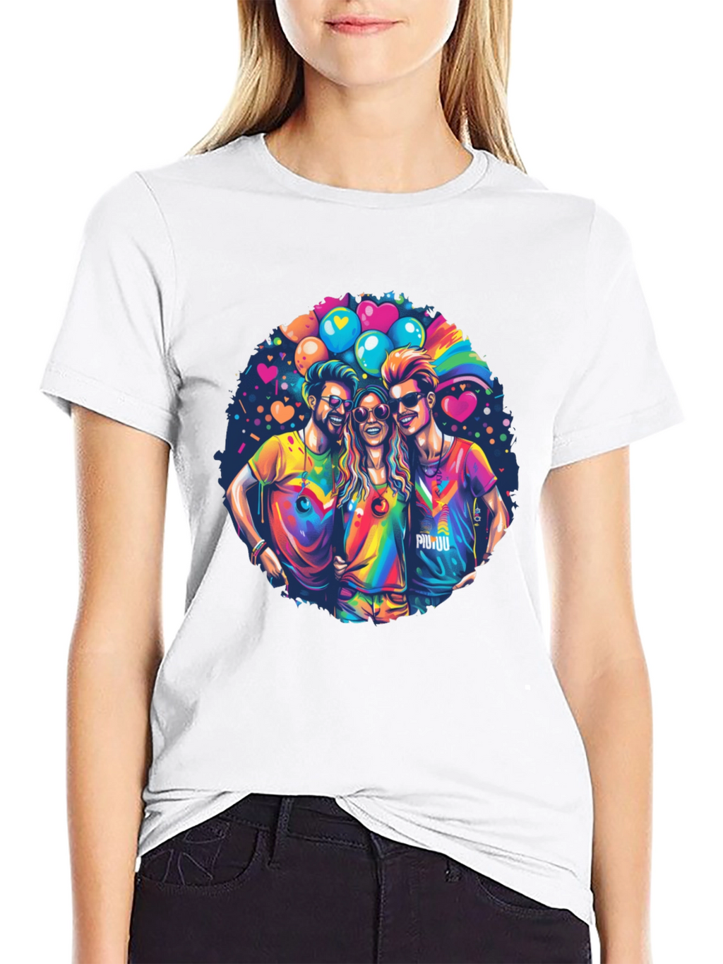 Rainbow Pride Friends Graphic T-Shirt