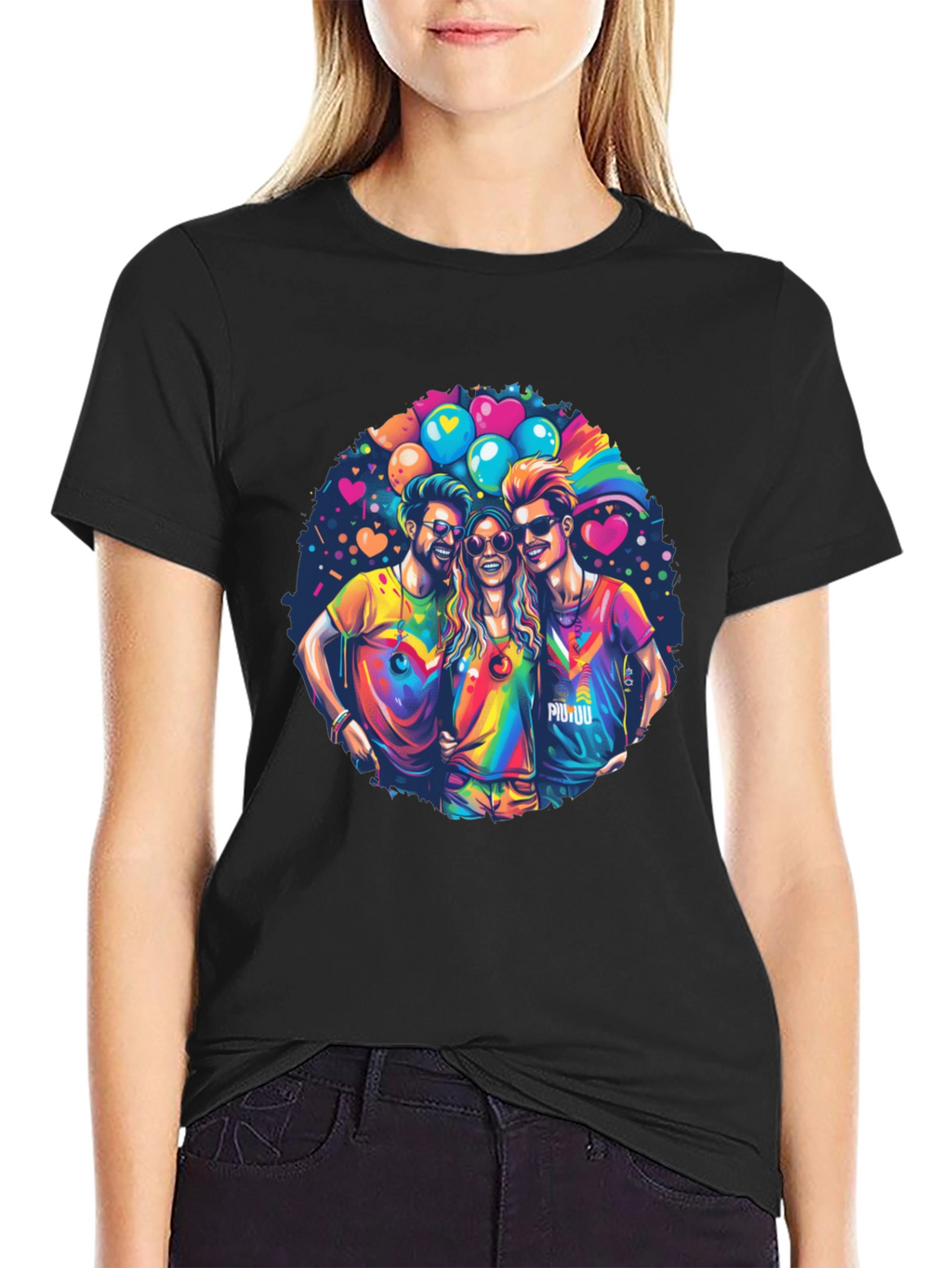 Rainbow Pride Friends Graphic T-Shirt