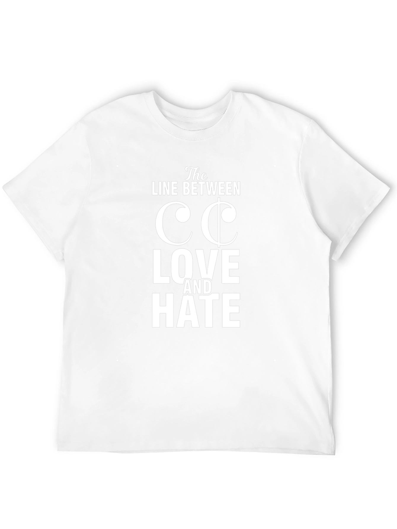Line Between Love and Hate Graphic Tee