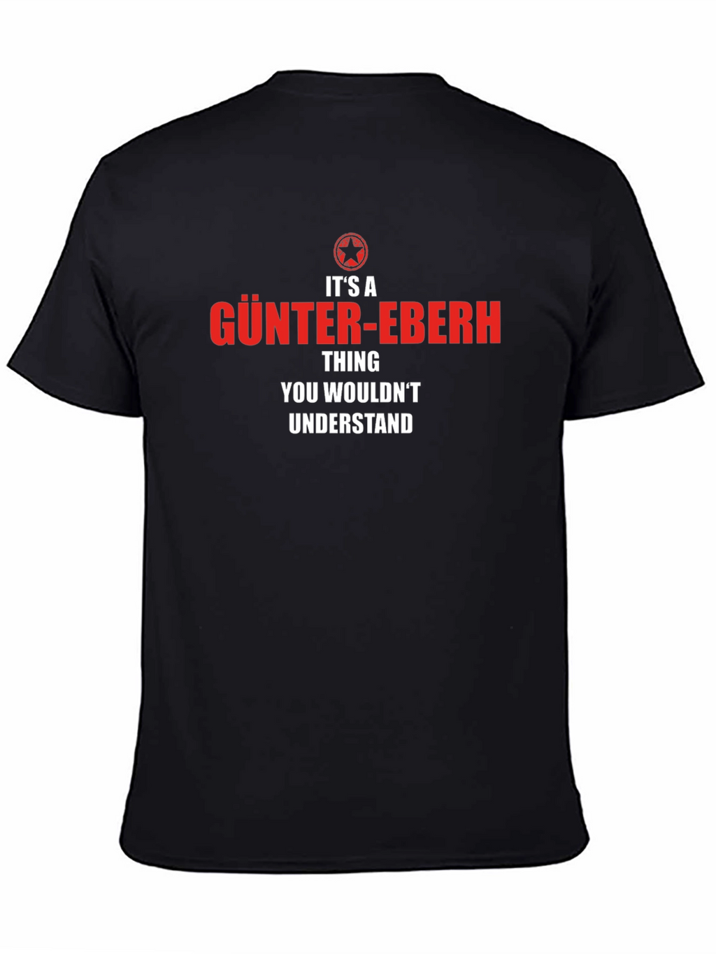 GÜNTER-EBERH Thing Black T-Shirt