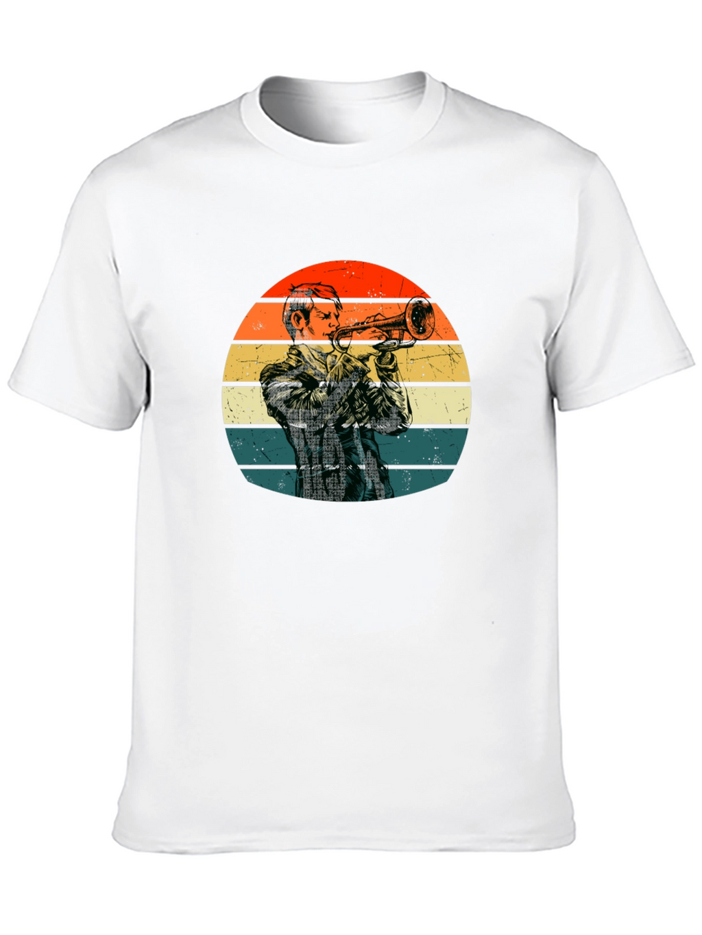 Retro Trumpet Player T-Shirt