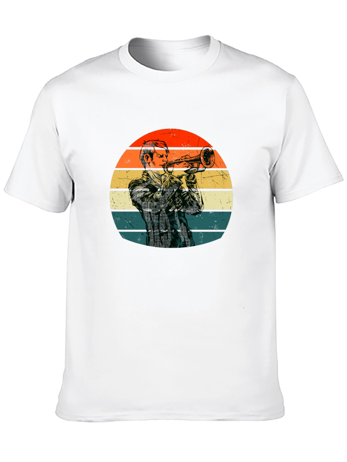 Retro Trumpet Player T-Shirt