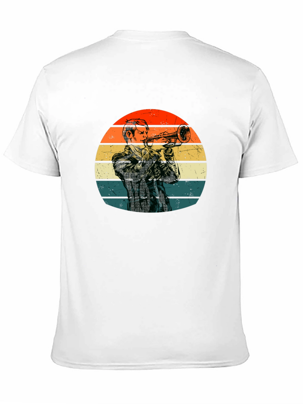 Retro Trumpet Player T-Shirt