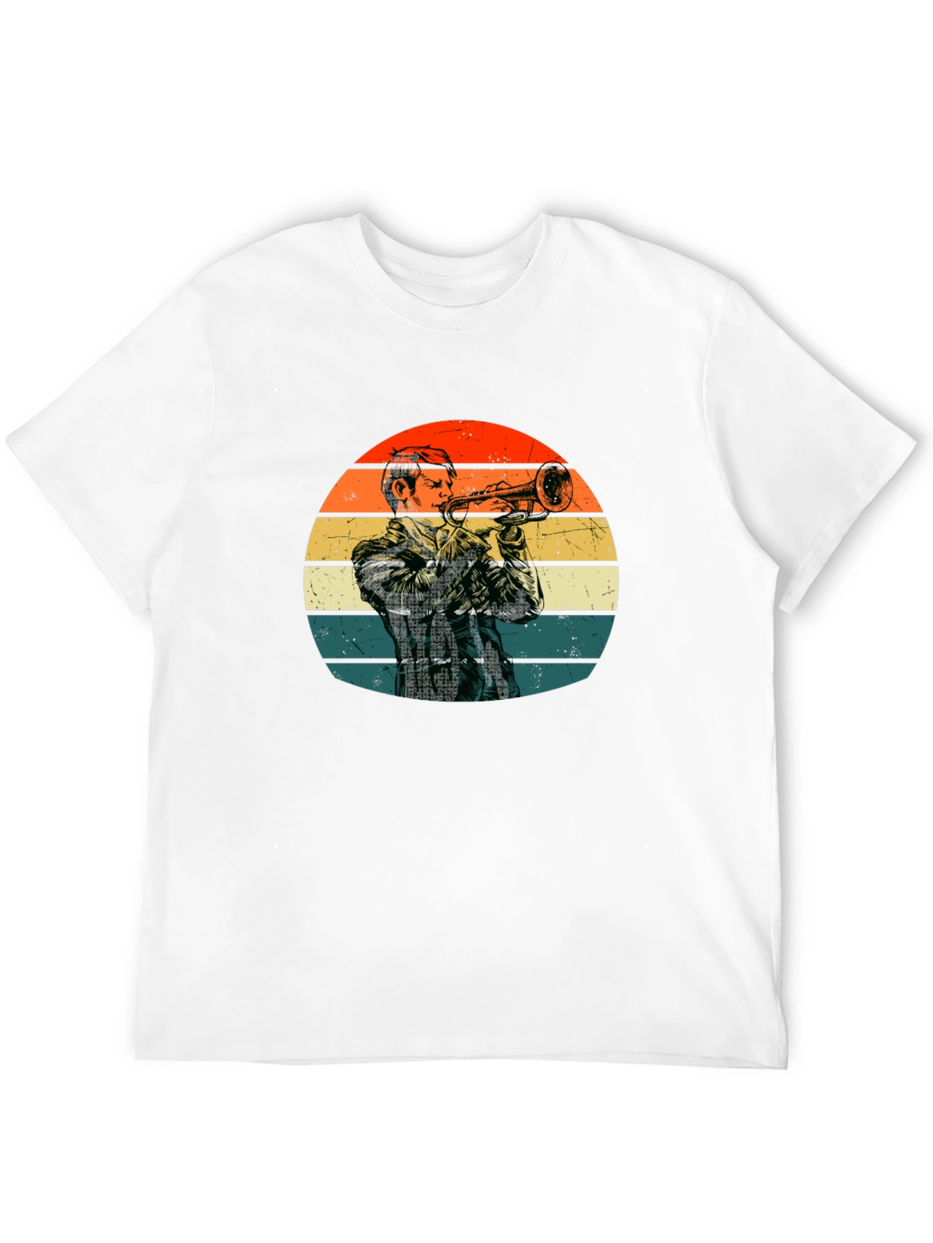 Retro Trumpet Player T-Shirt