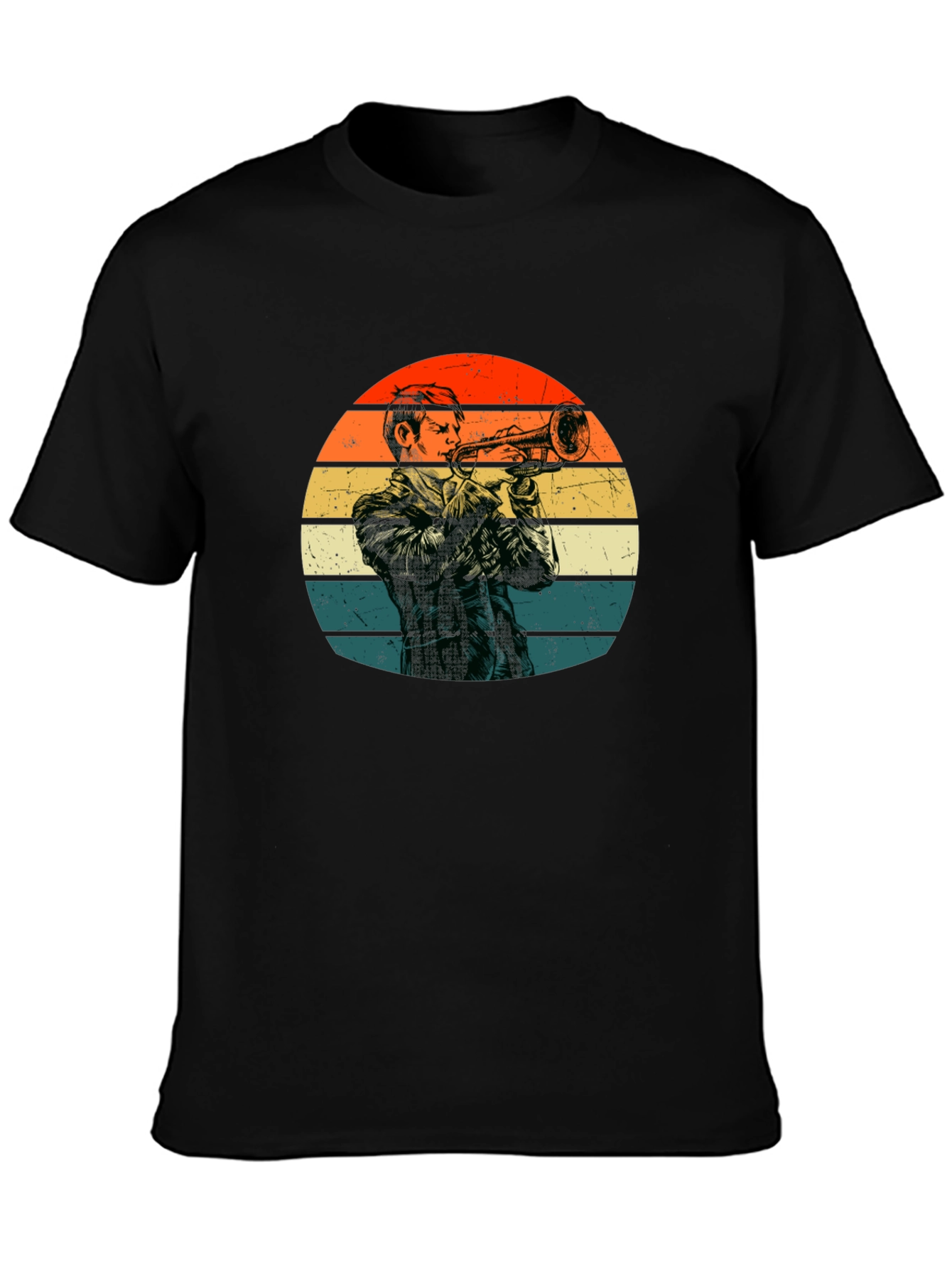 Retro Trumpet Player T-Shirt