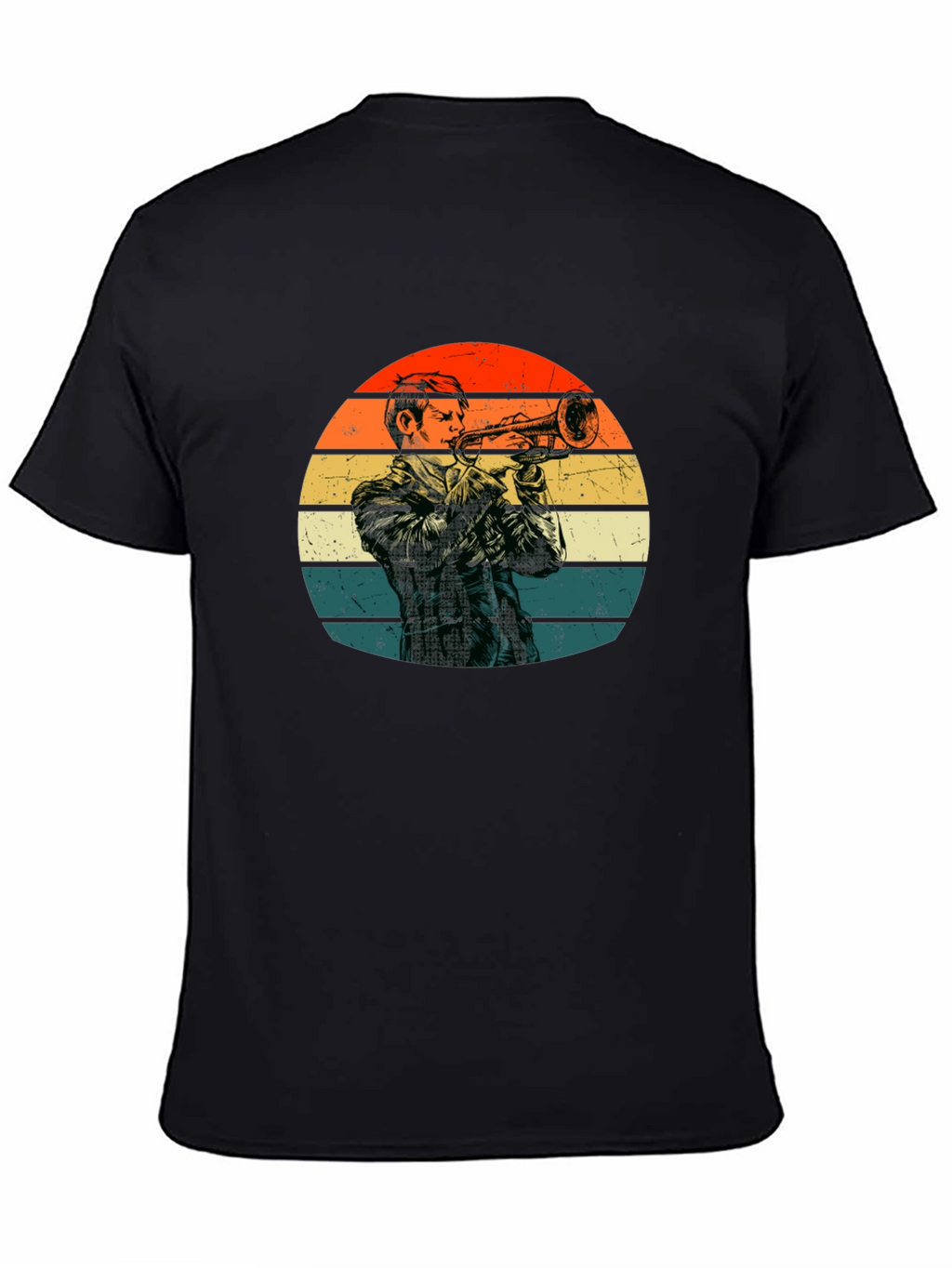 Retro Trumpet Player T-Shirt