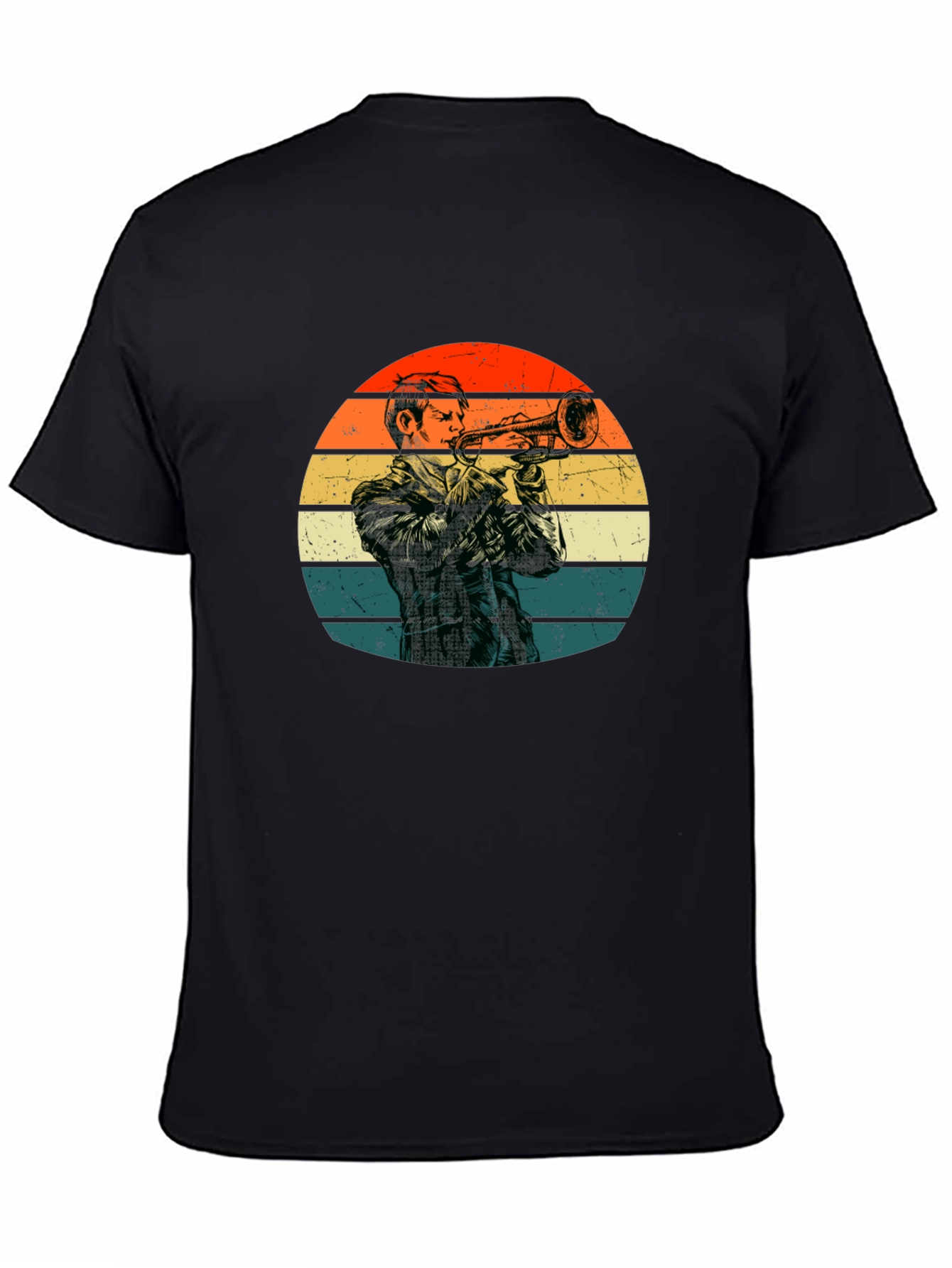 Retro Trumpet Player T-Shirt