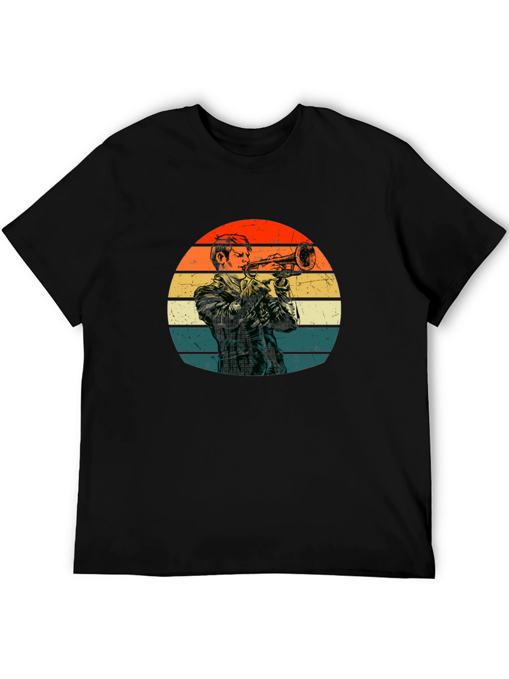 Retro Trumpet Player T-Shirt
