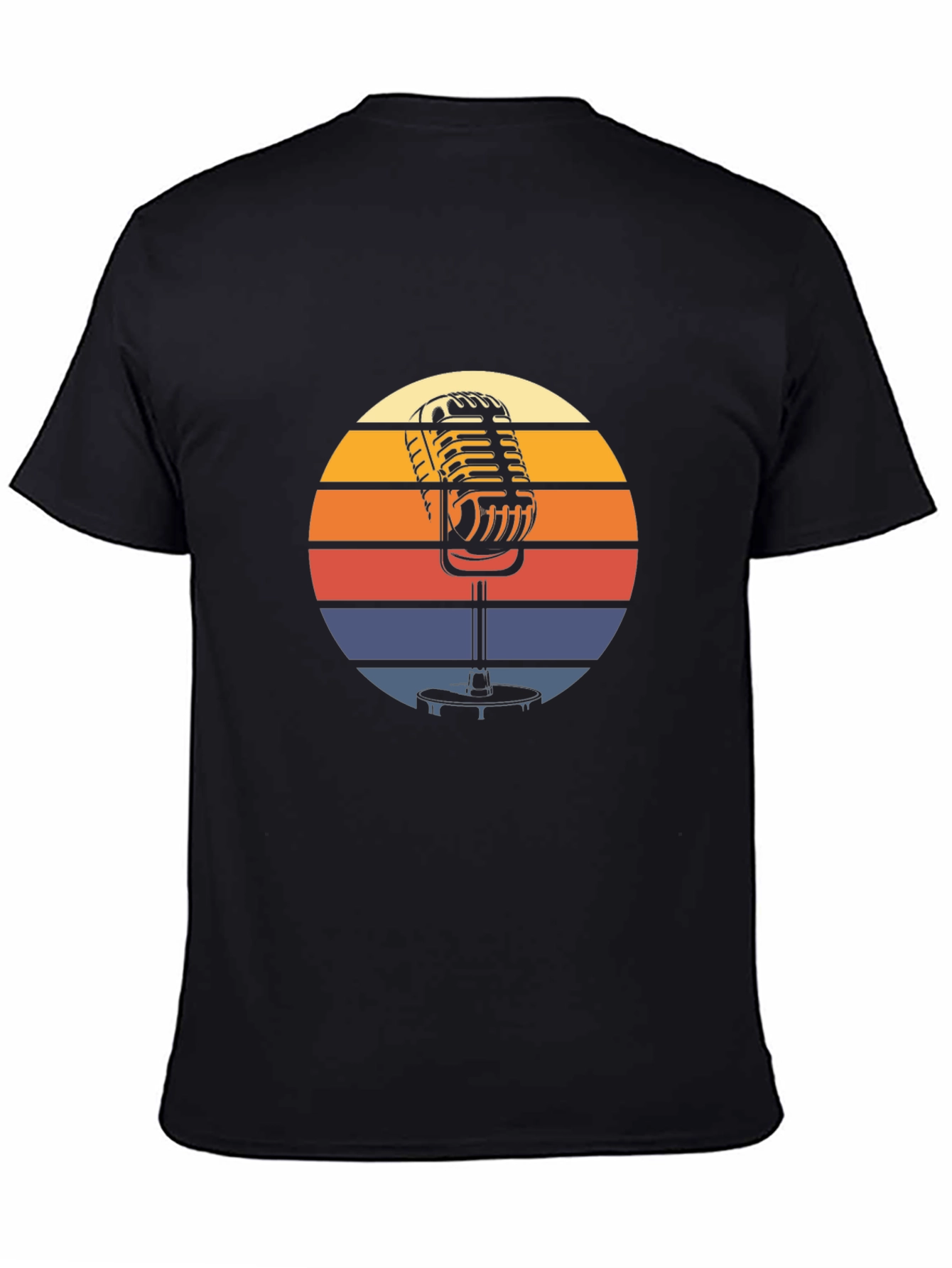 Retro Microphone T-Shirt - Vintage Style Graphic Tee