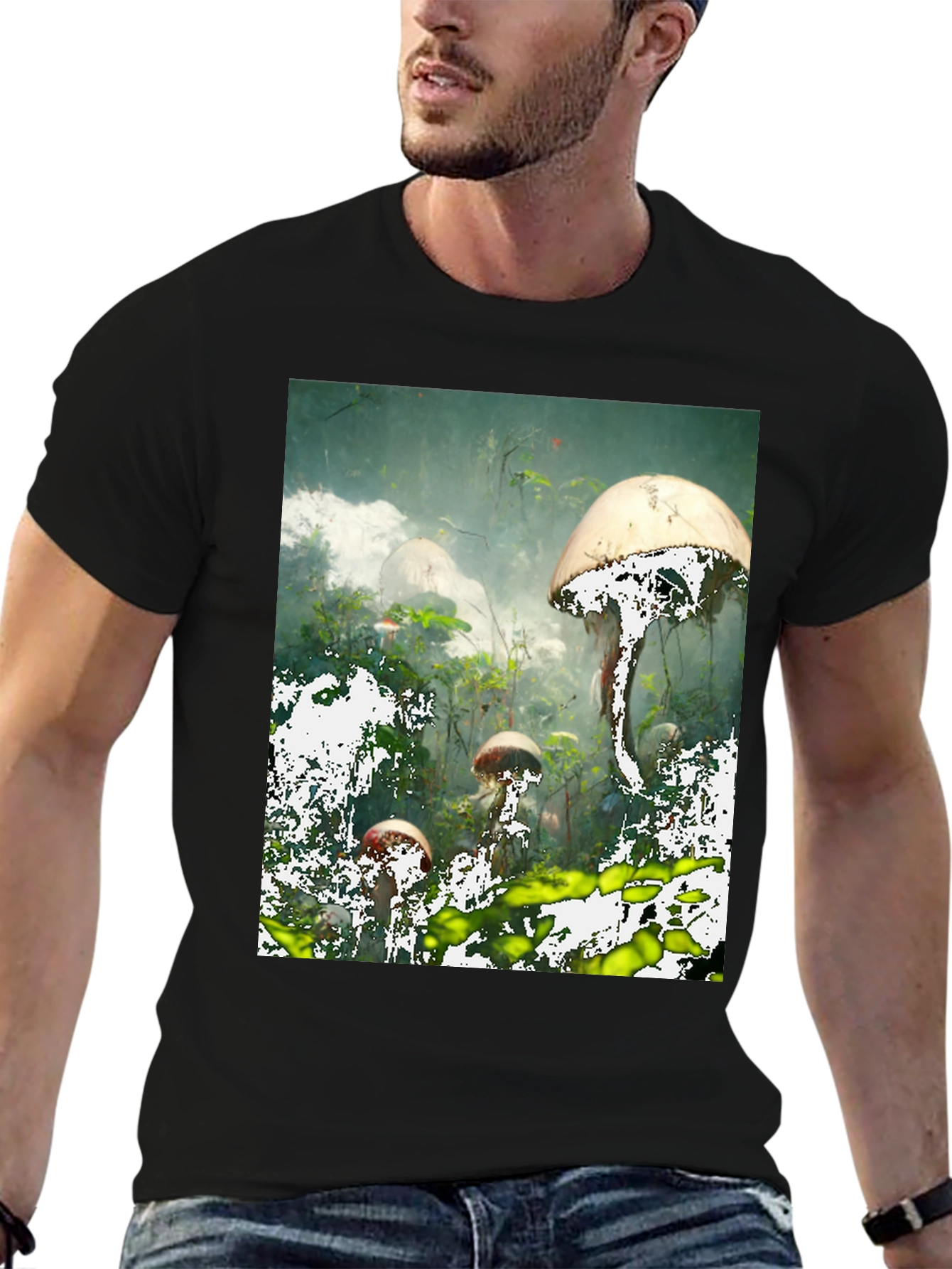 Mushroom Forest Graphic T-Shirt
