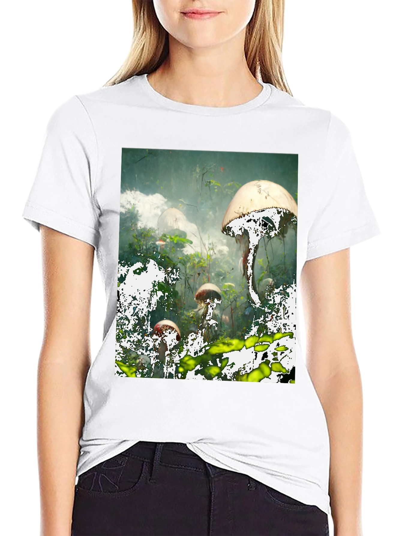 Mushroom Forest Graphic T-Shirt