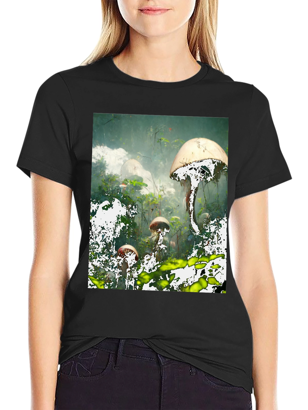 Mushroom Forest Graphic T-Shirt