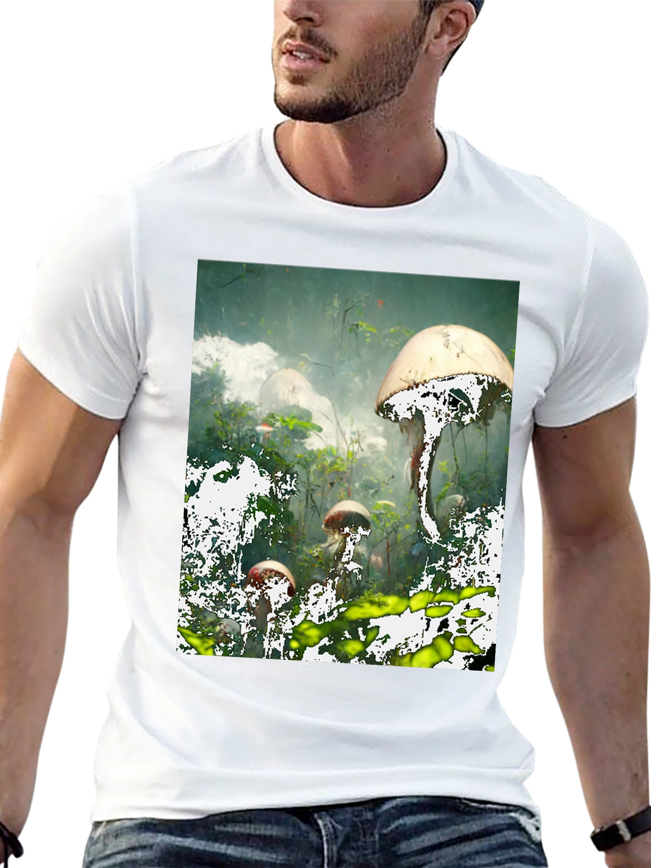 Mushroom Forest Graphic T-Shirt