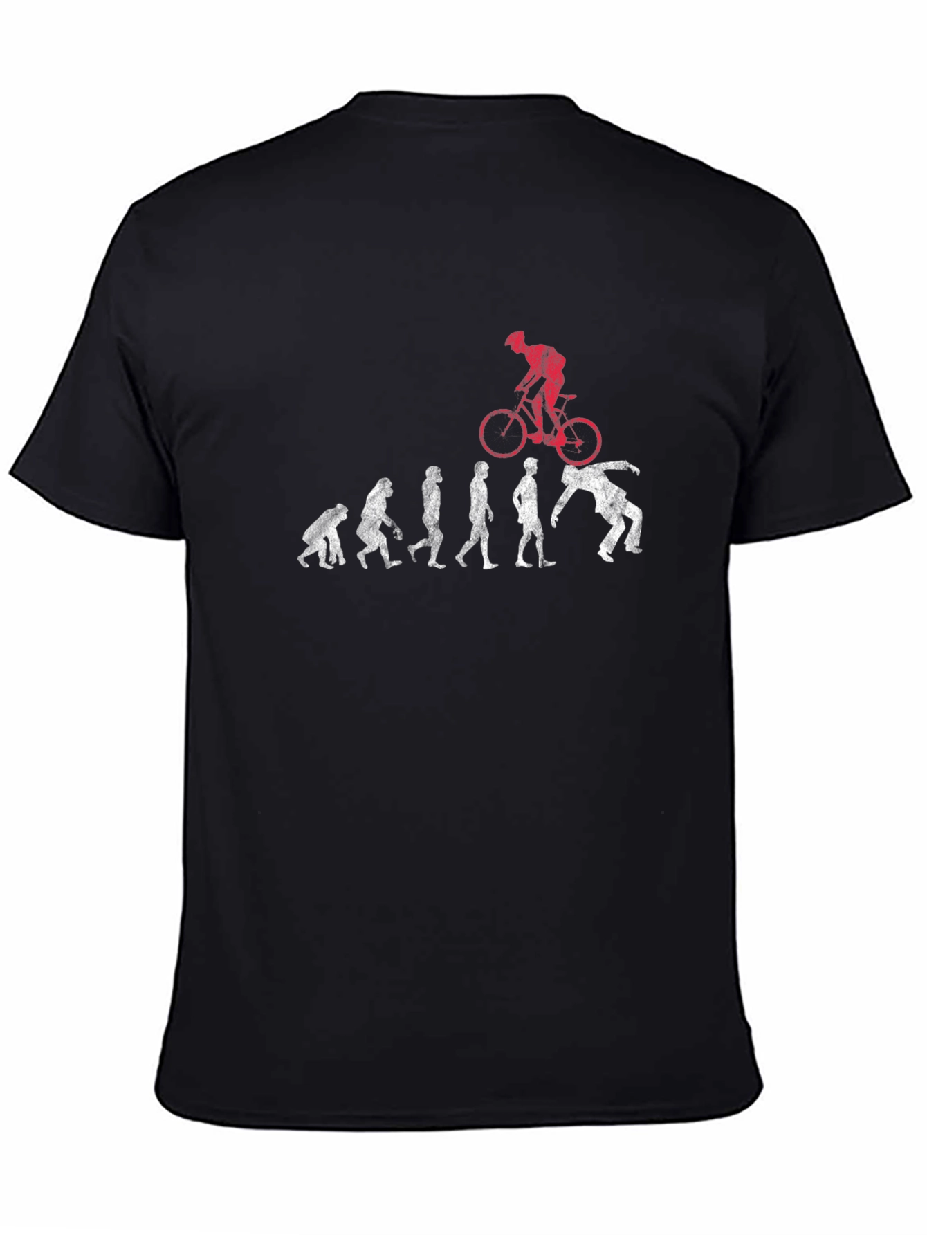 Evolution of Man to Biker T-Shirt