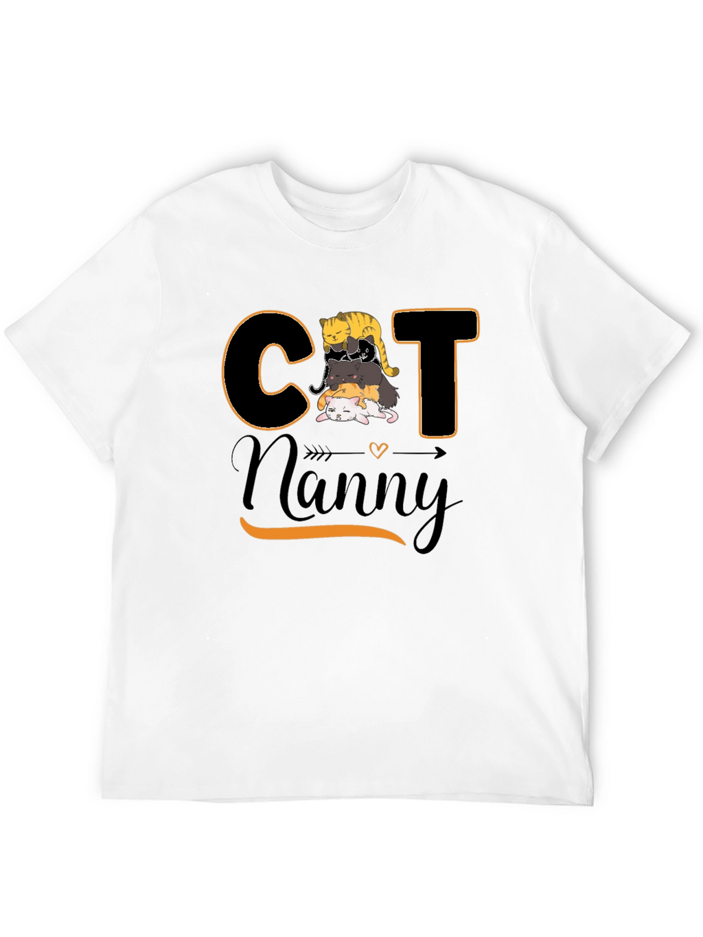 Cat Nanny Graphic T-Shirt Cute Pet Lover Tee