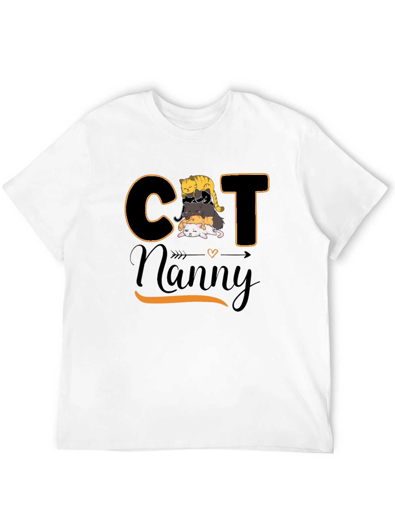 Cat Nanny Graphic T-Shirt Cute Pet Lover Tee