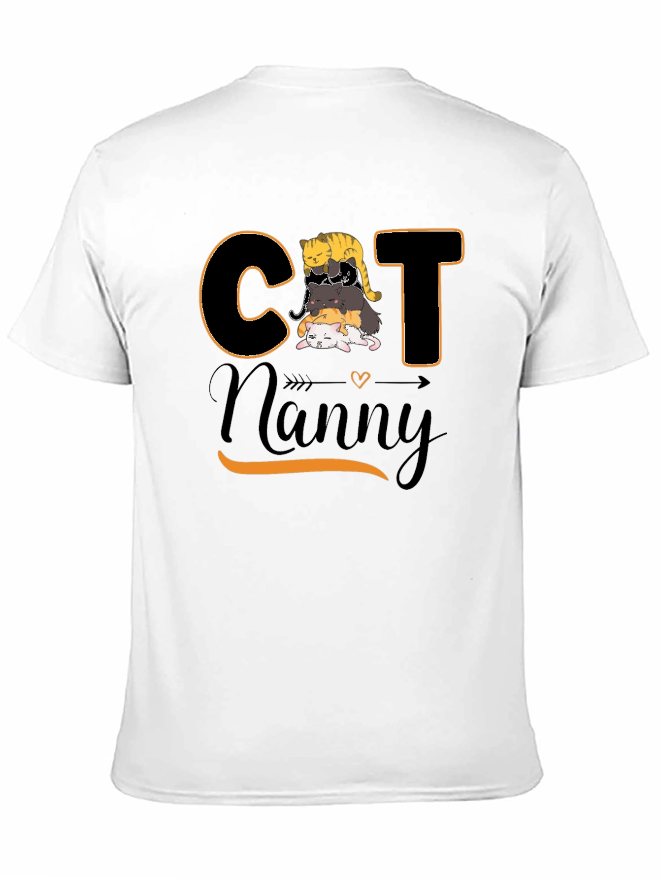 Cat Nanny Graphic T-Shirt Cute Pet Lover Tee