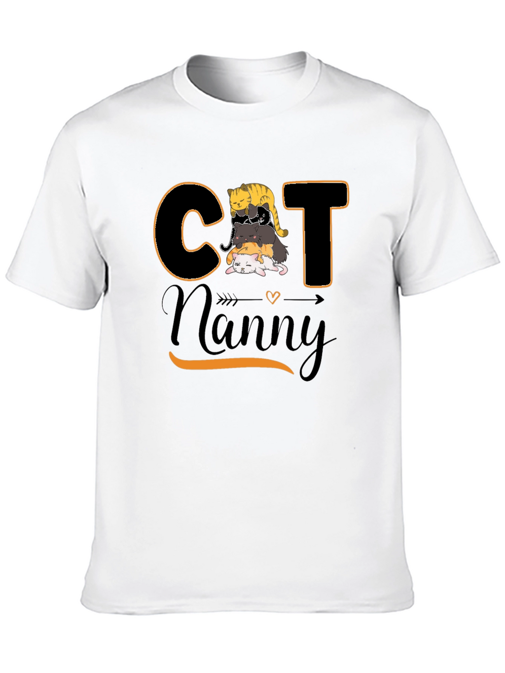 Cat Nanny Graphic T-Shirt Cute Pet Lover Tee
