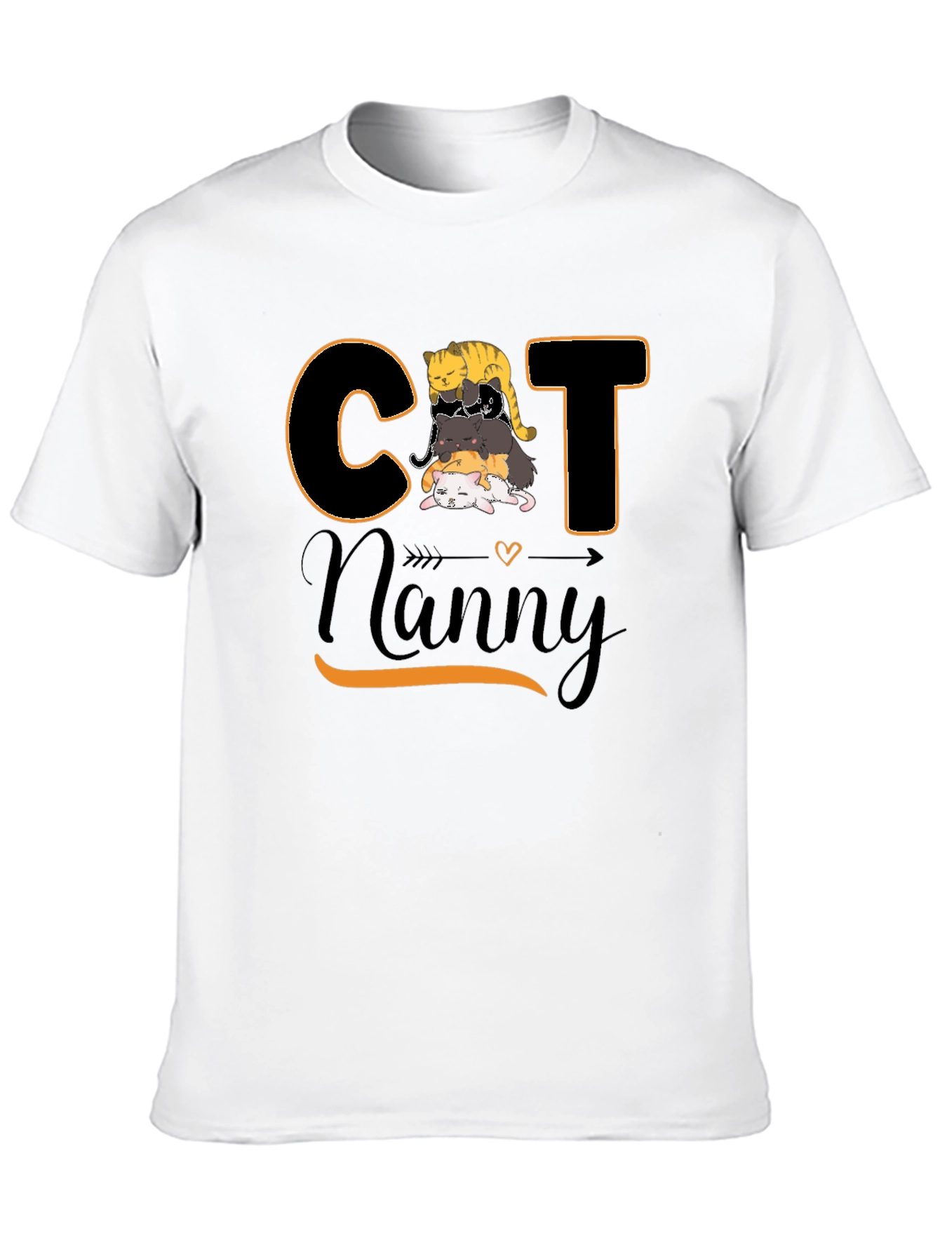 Cat Nanny Graphic T-Shirt Cute Pet Lover Tee