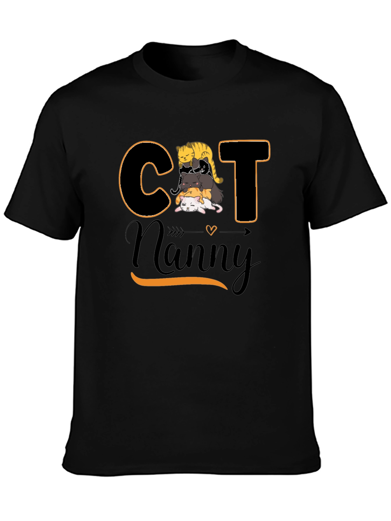 Cat Nanny Graphic T-Shirt Cute Pet Lover Tee