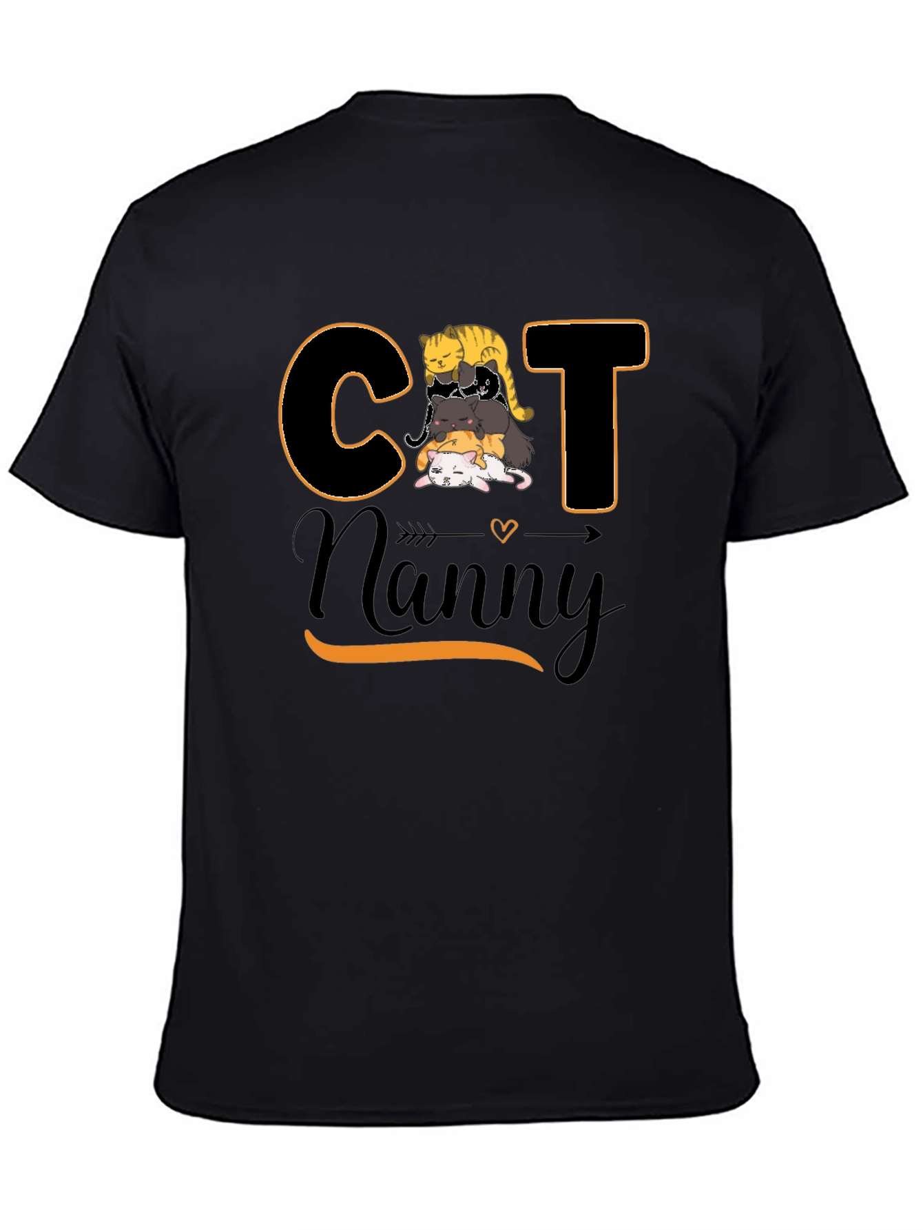 Cat Nanny Graphic T-Shirt Cute Pet Lover Tee