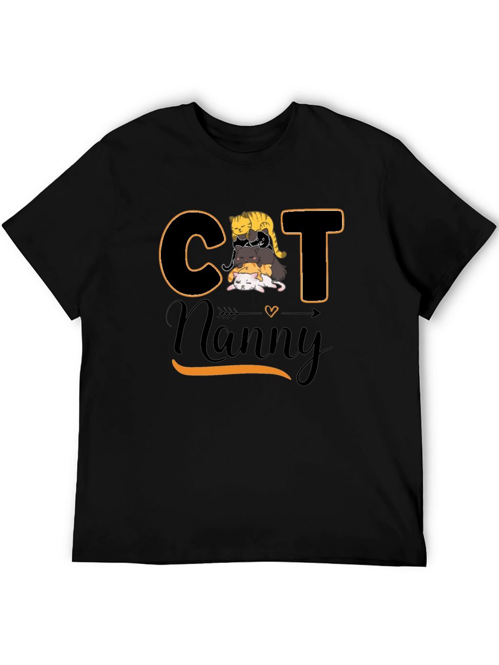 Cat Nanny Graphic T-Shirt Cute Pet Lover Tee