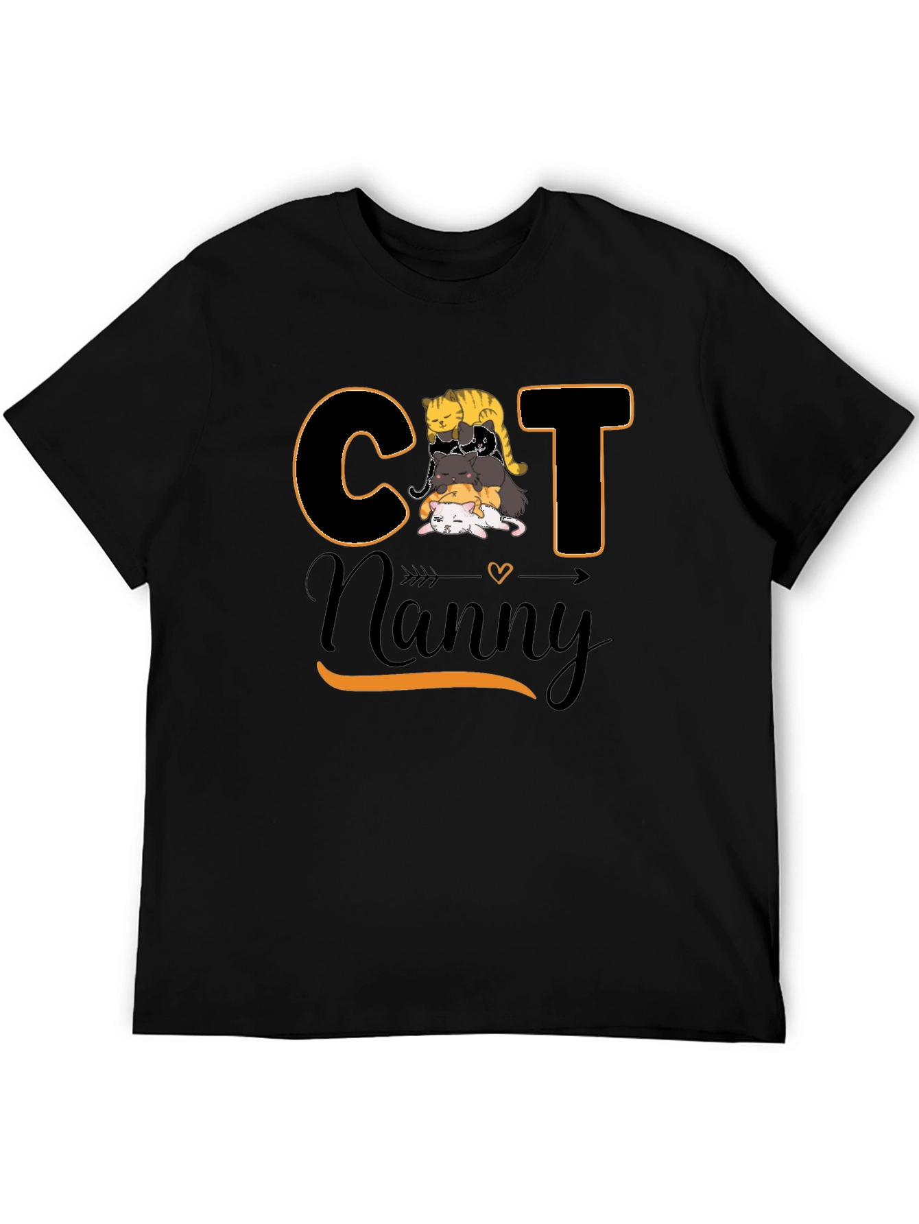 Cat Nanny Graphic T-Shirt Cute Pet Lover Tee