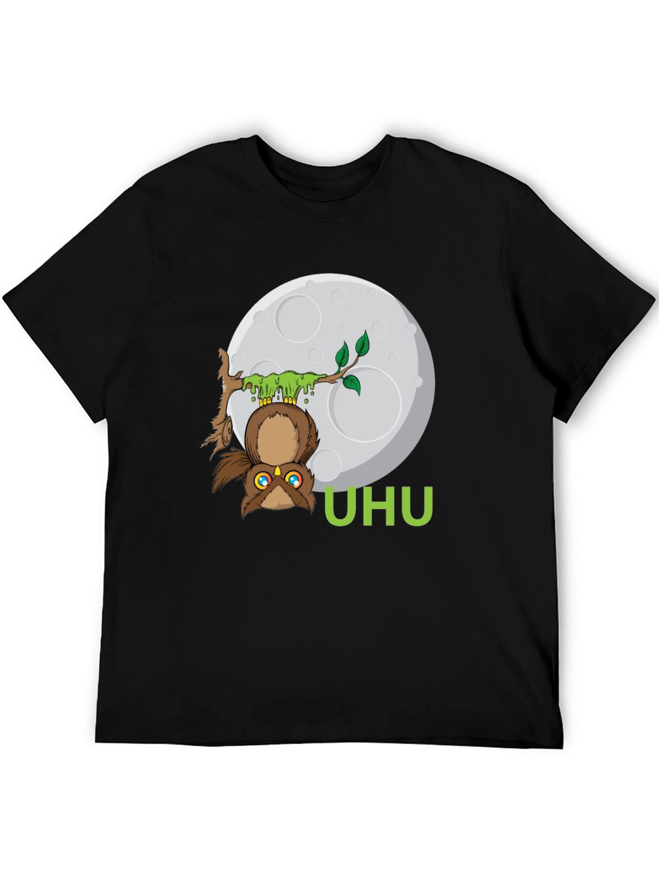 UHU Owl T-Shirt - Moonlit Design