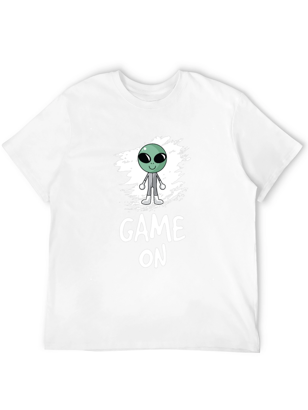 Game On Alien Graphic Black T-Shirt