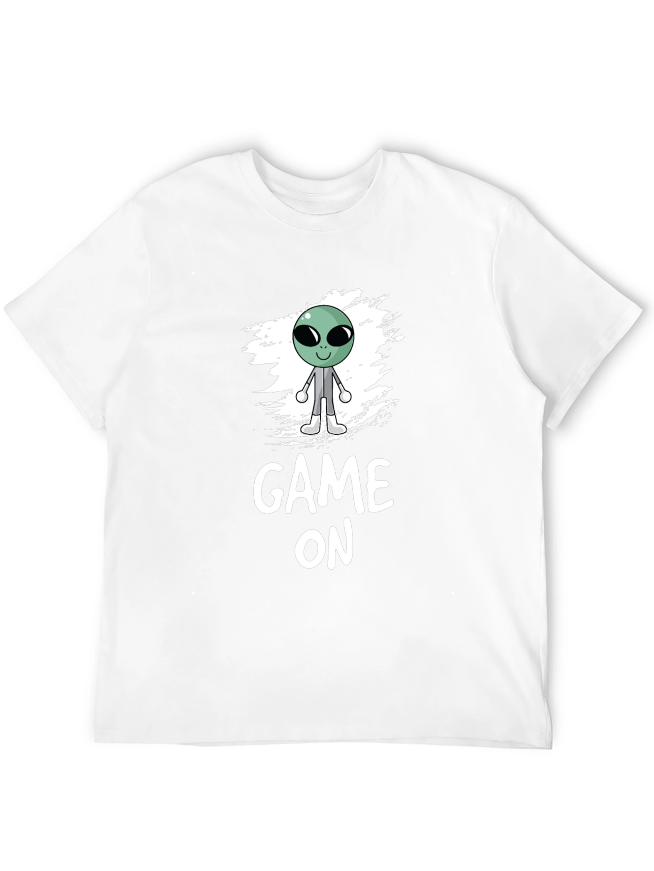 Game On Alien Graphic Black T-Shirt