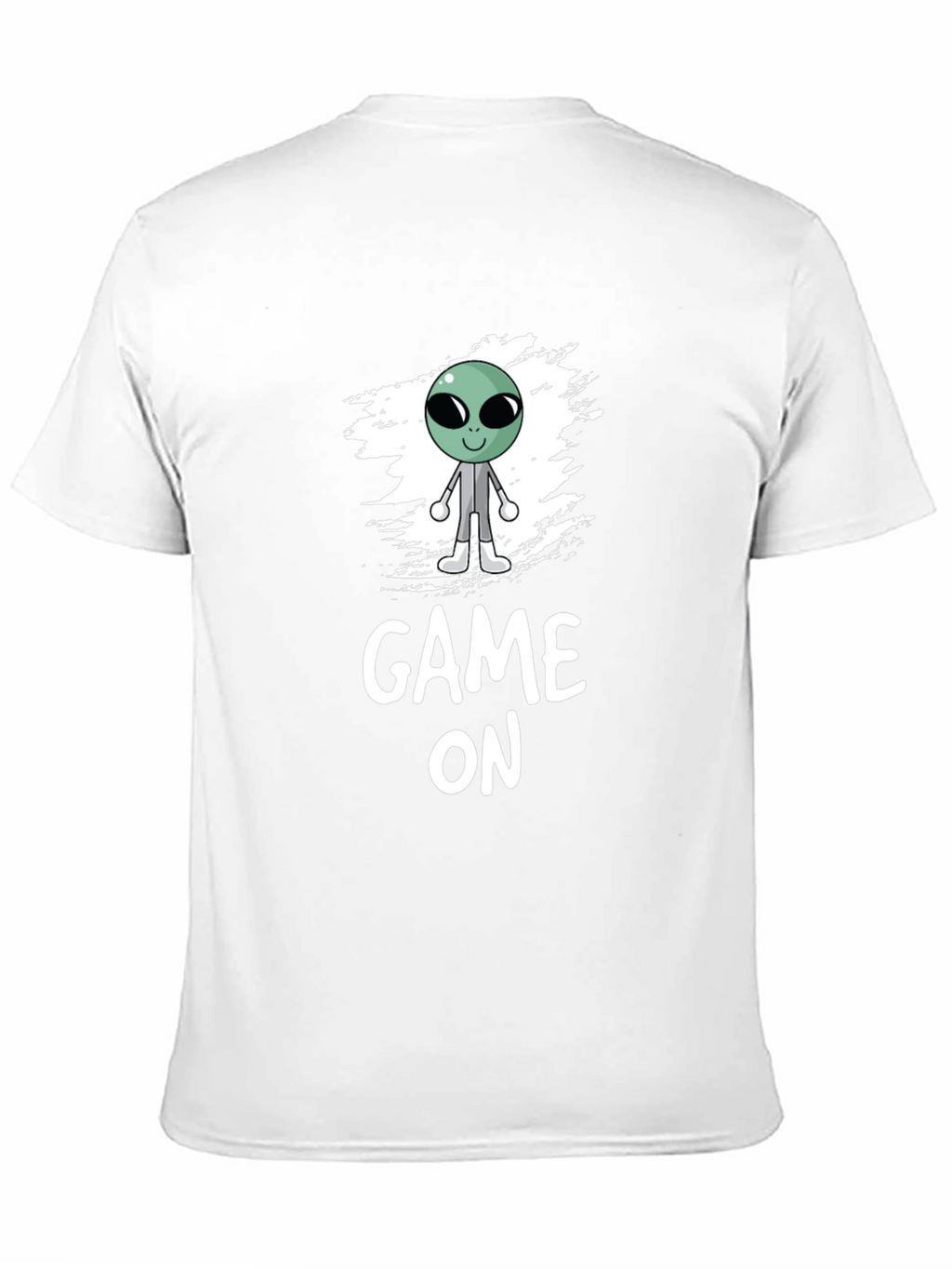 Game On Alien Graphic Black T-Shirt