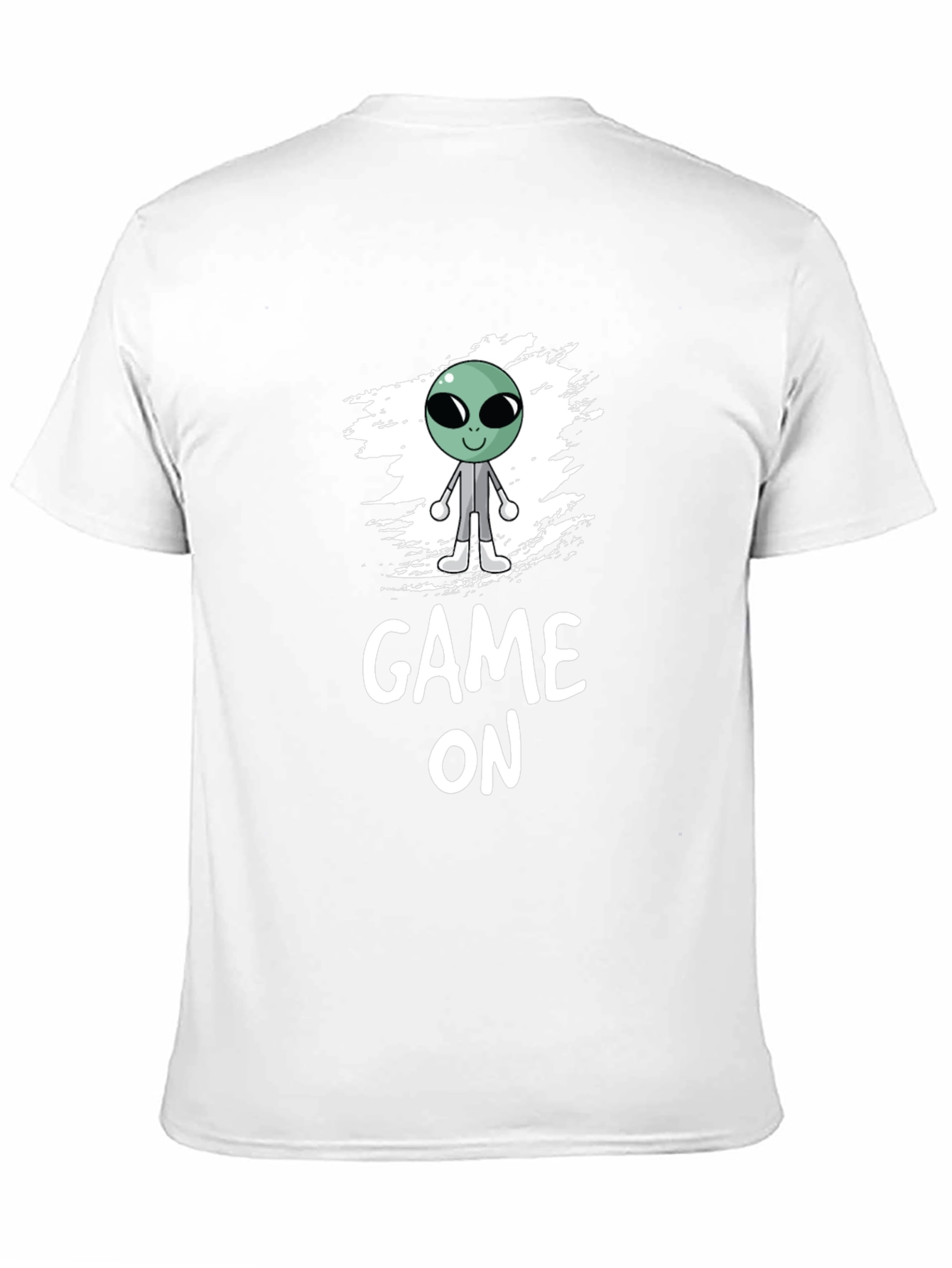 Game On Alien Graphic Black T-Shirt