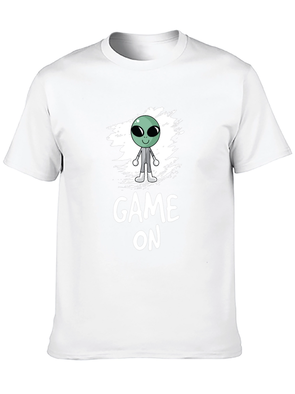Game On Alien Graphic Black T-Shirt