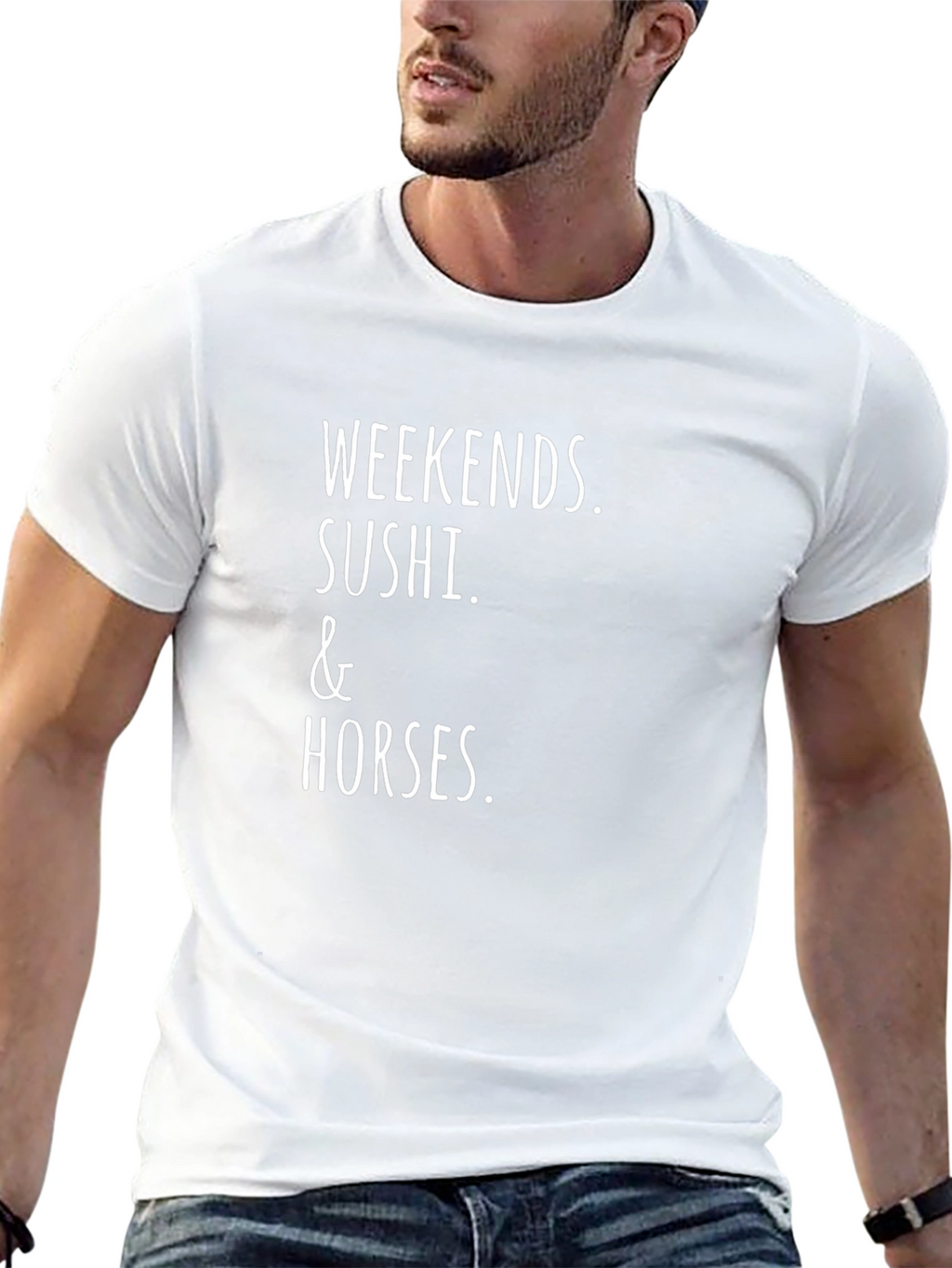 Weekends Sushi & Horses Tee