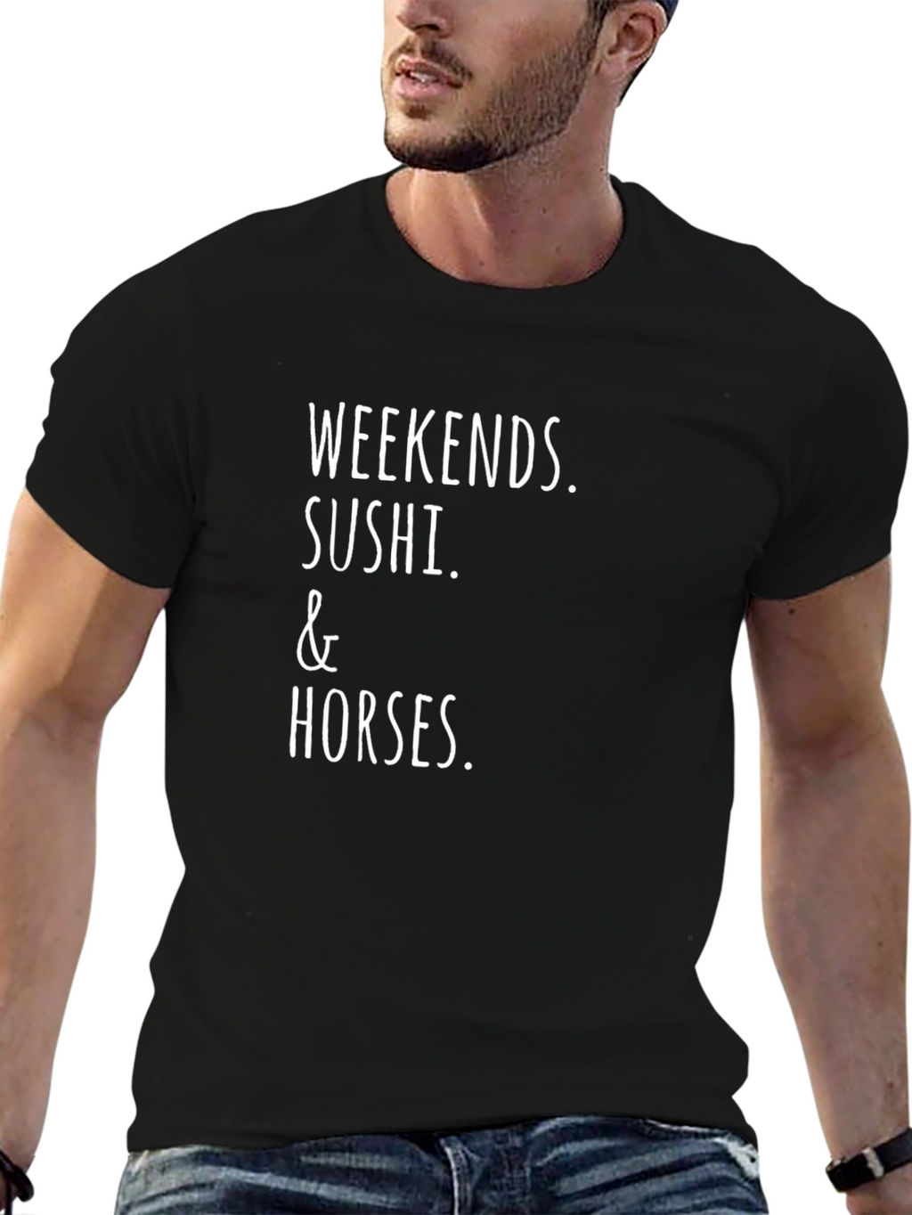 Weekends Sushi & Horses Tee