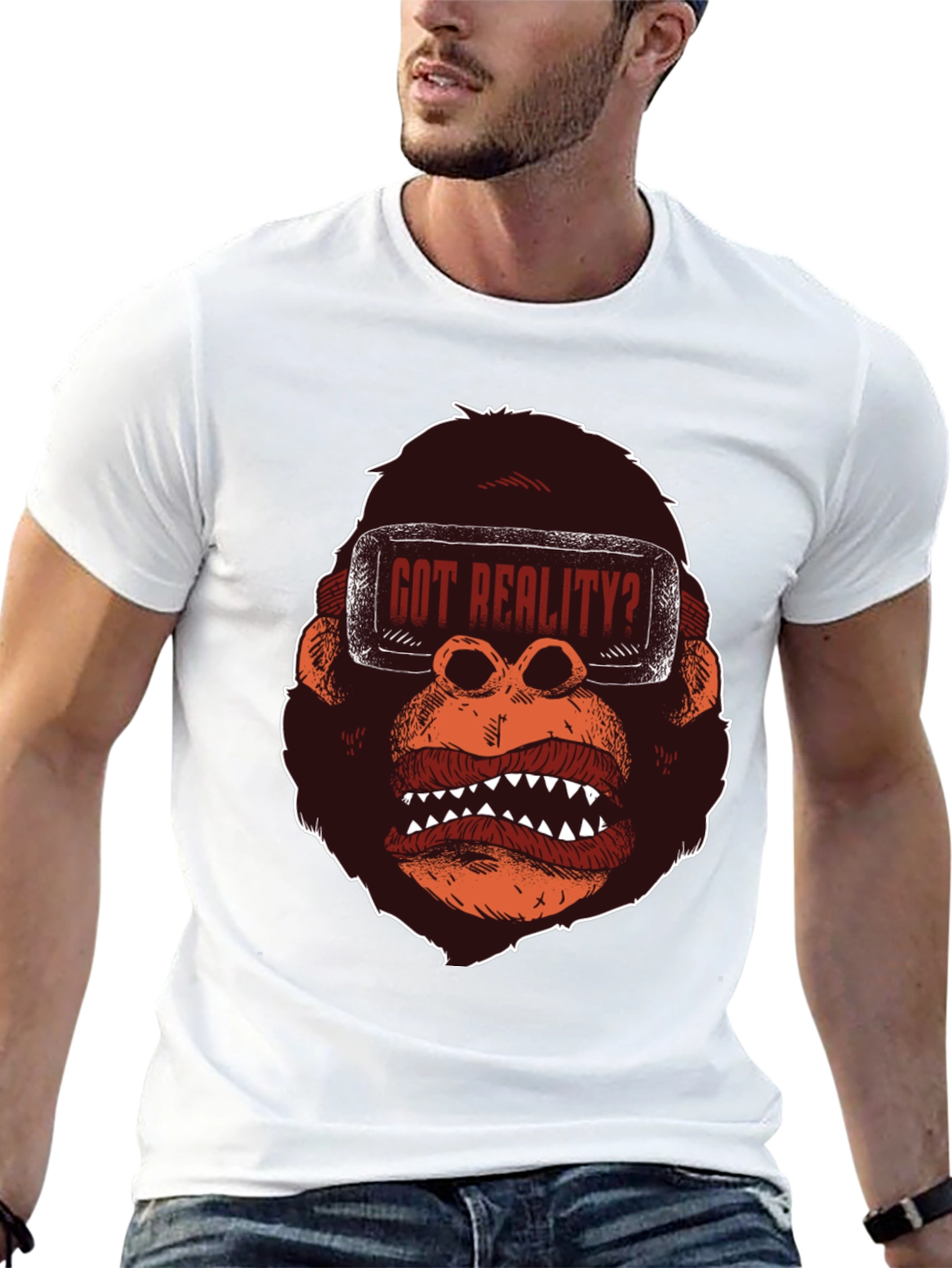 Got Reality? Gorilla VR Headset Graphic Tee