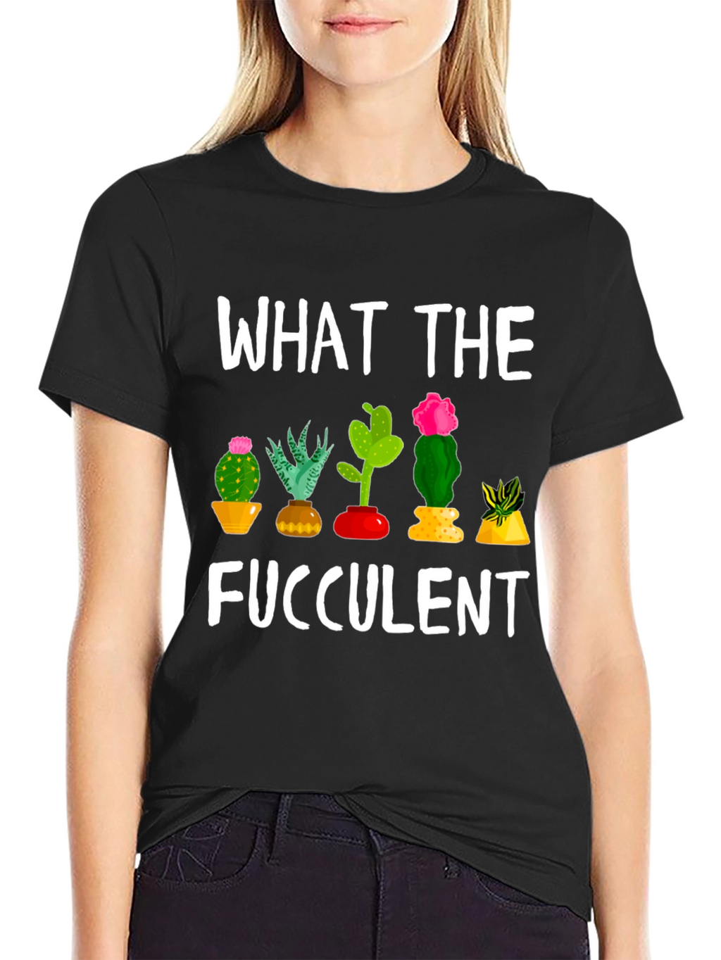 What the Fucculent Funny Cactus T-Shirt