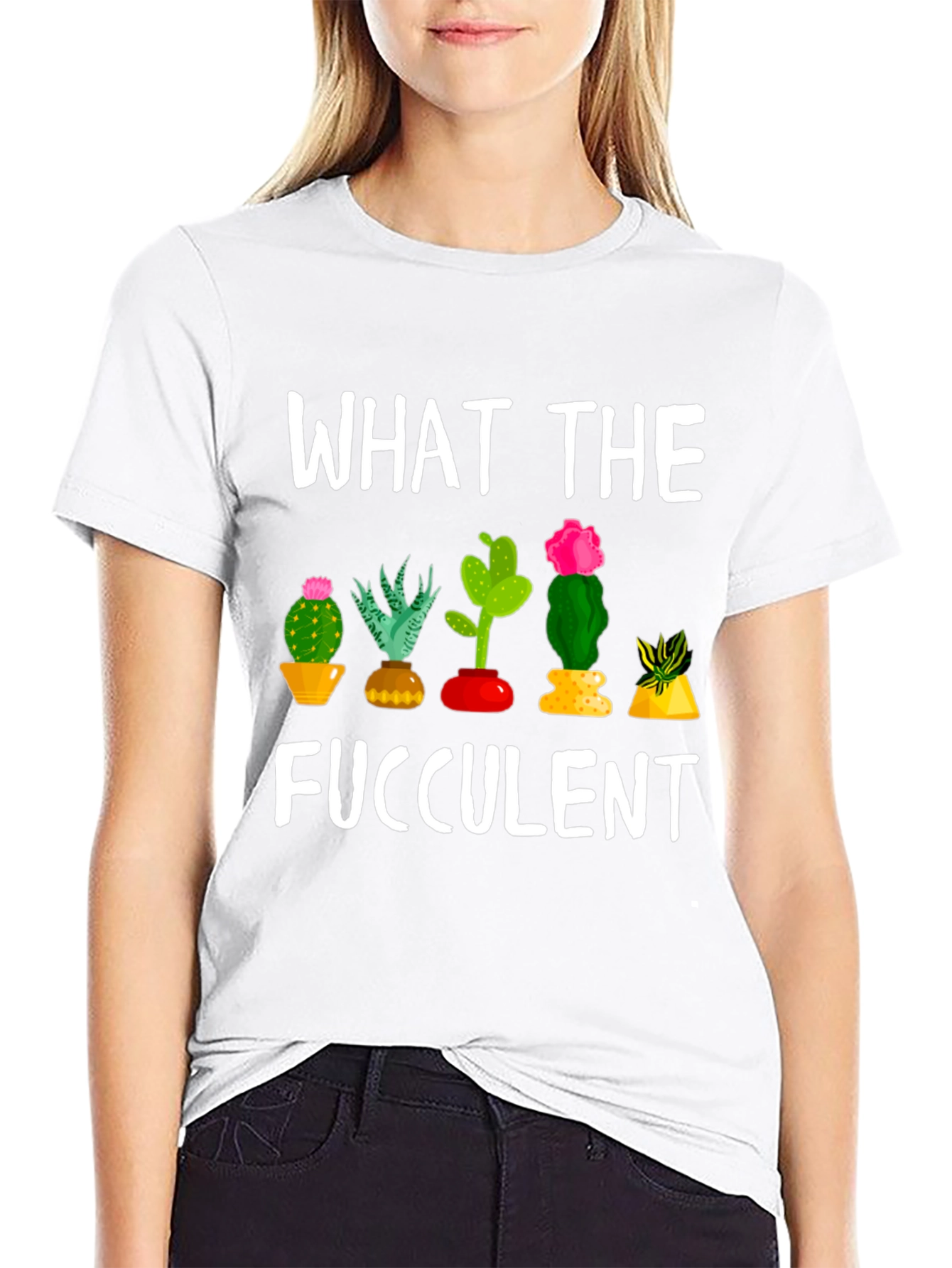 What the Fucculent Funny Cactus T-Shirt