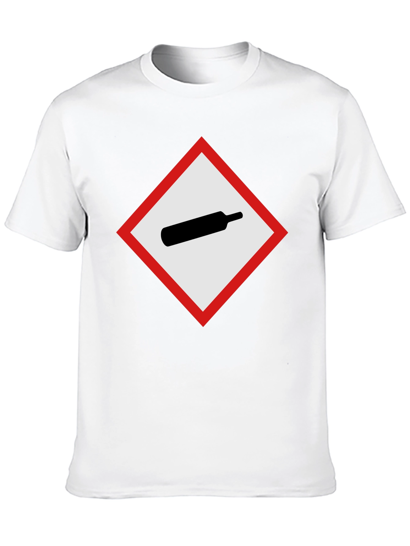 GHS Gas Cylinder T-Shirt - Black Crew Neck Tee