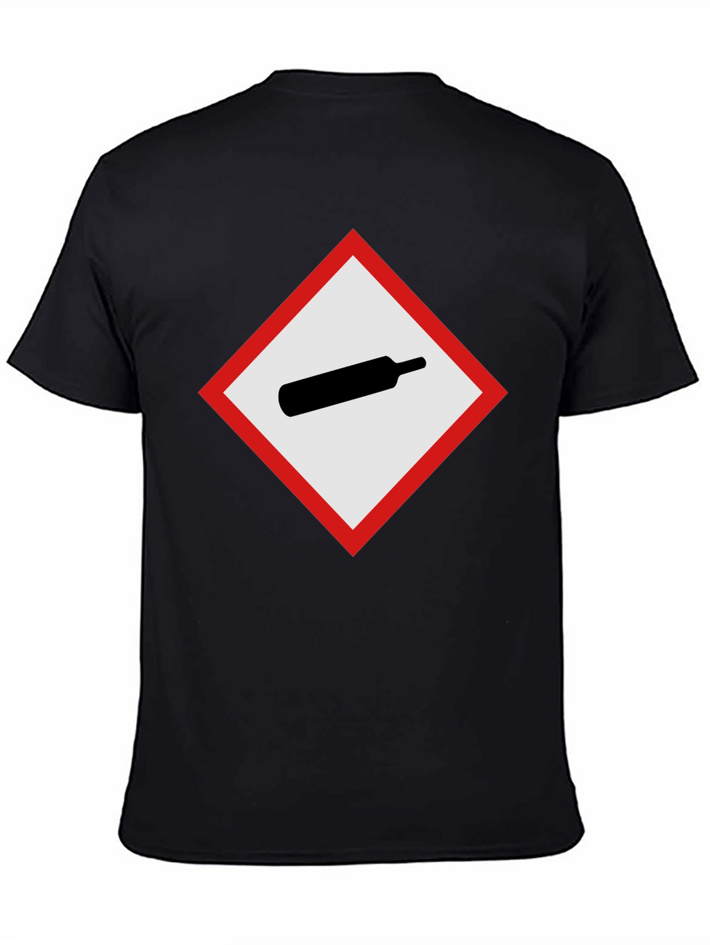 GHS Gas Cylinder T-Shirt - Black Crew Neck Tee