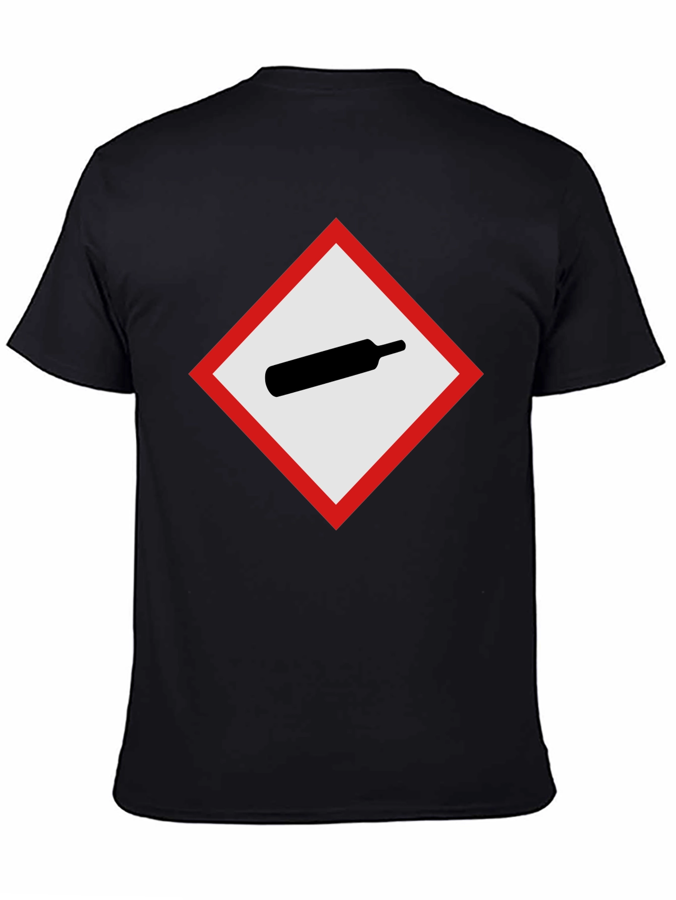 GHS Gas Cylinder T-Shirt - Black Crew Neck Tee