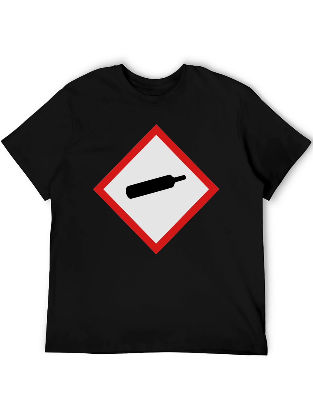 GHS Gas Cylinder T-Shirt - Black Crew Neck Tee