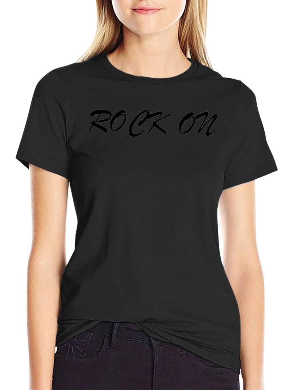 Rock On Graphic Tee - Classic Black T-Shirt