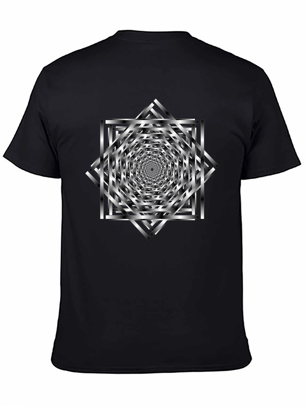 Optical Illusion T-Shirt - Geometric Design
