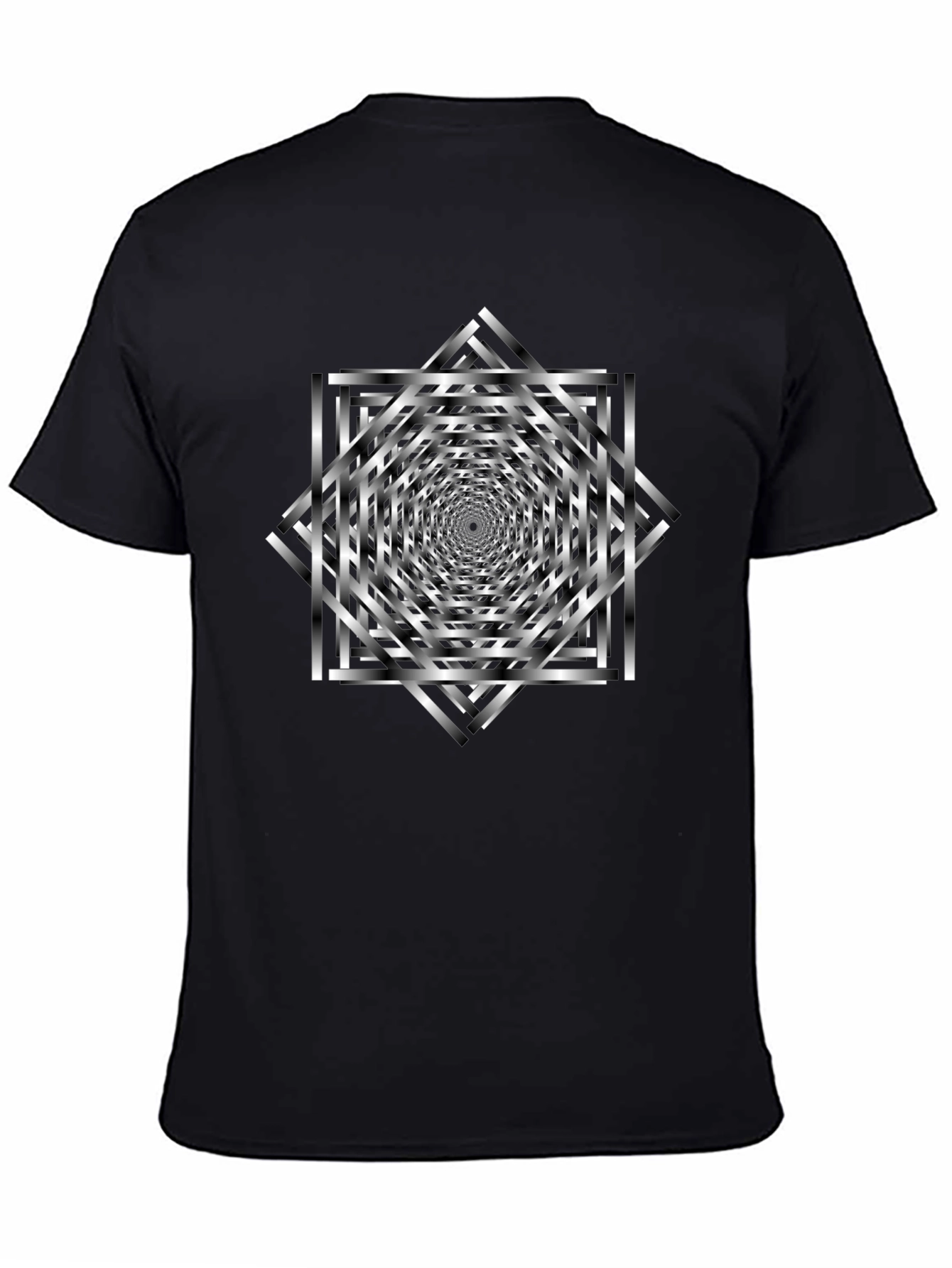 Optical Illusion T-Shirt - Geometric Design